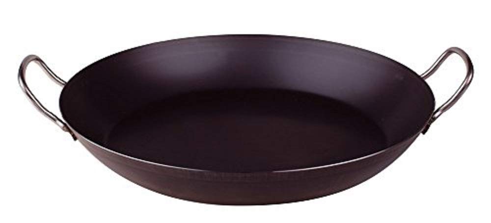 pentole-agnelli-linea-ferro-tegame-per-paella-con-due-maniglie-inox-ferro-nero-3 image 1