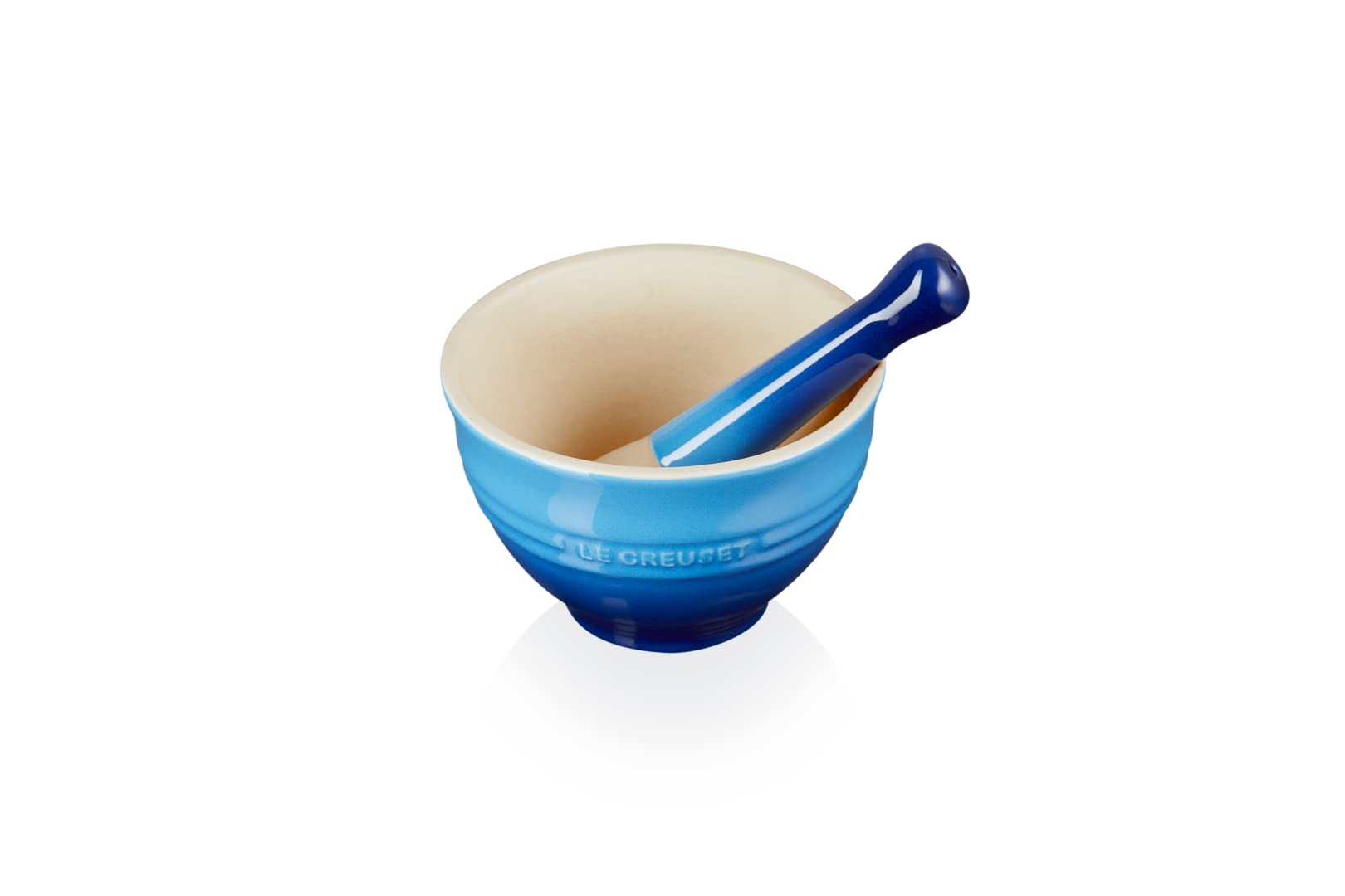 le-creuset-mortaio-con-pestello-in-gres-vetrificato-11-5-cm-300-ml-blu-caribe image 4
