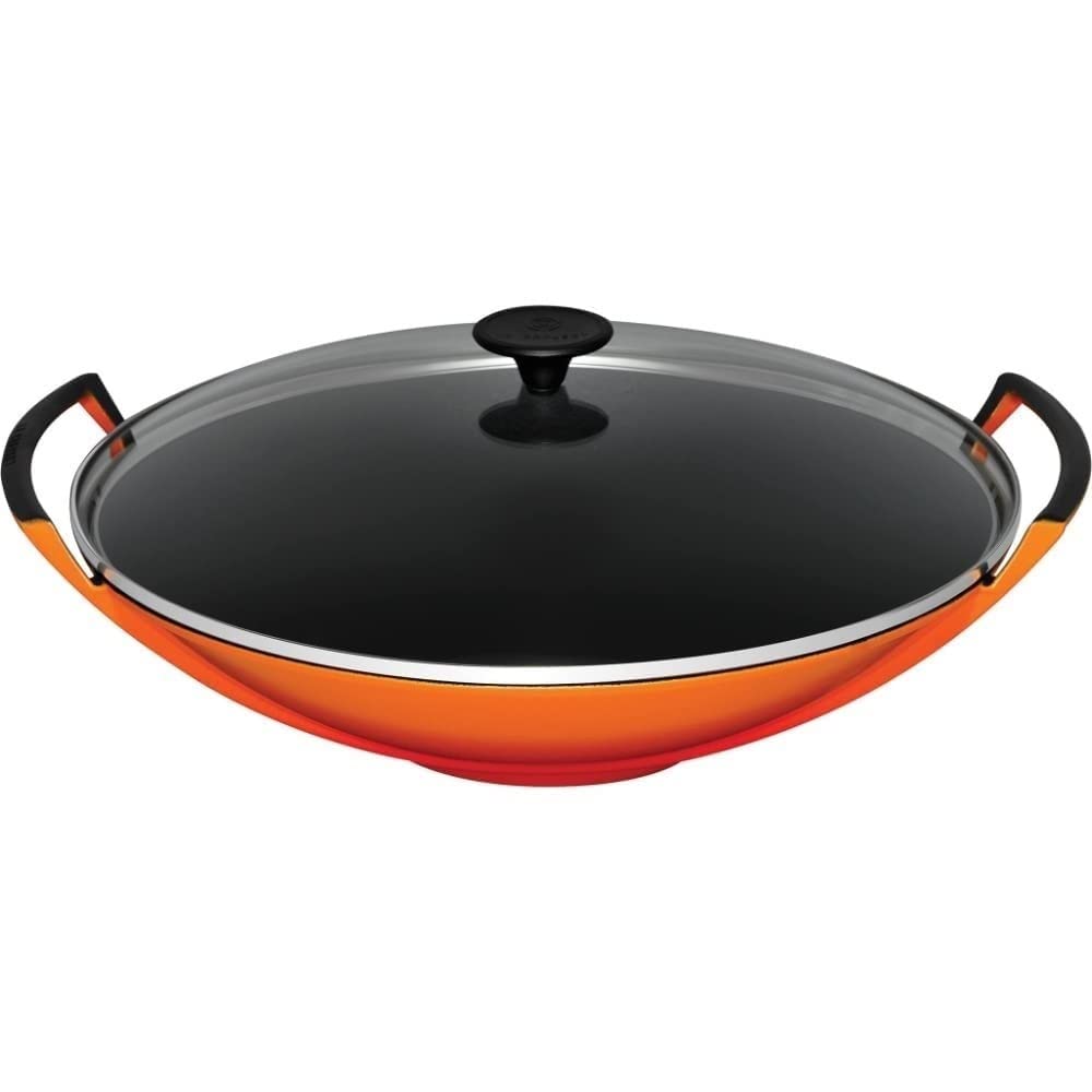 le-creuset-wok-in-ghisa-vetrificata-con-coperchio-in-vetro-36-cm-4-5-l-nero-matt image 6