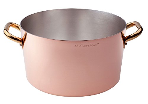 pentole-agnelli-alcu10424-casseruola-alta-in-rame-liscio-stagnato-a-mano-24-cm-c image 7