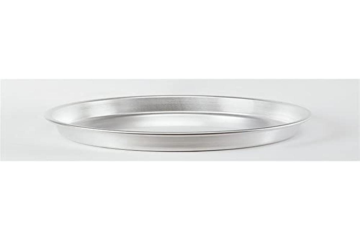 pentole-agnelli-coal143p50-teglia-tonda-pesante-per-pizza-in-alluminio-argento-a image 1