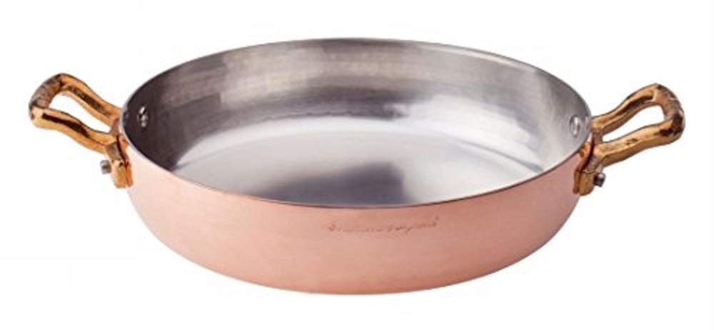 pentole-agnelli-alcm110m28-tegame-in-rame-martellato-stagnato-28-cm-con-2-manigl image 4