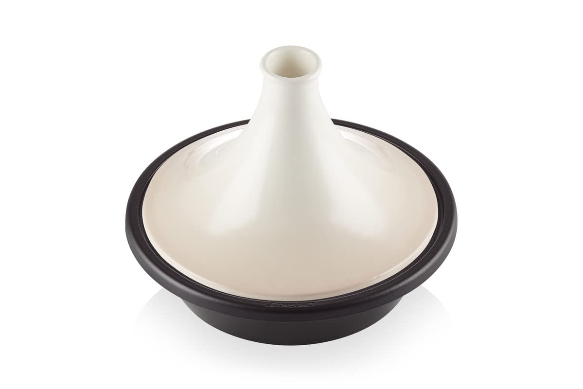 le-creuset-tajine-31-cm-in-ghisa-smaltata-con-coperchio-in-gres-4-6-porzioni-bia image 2