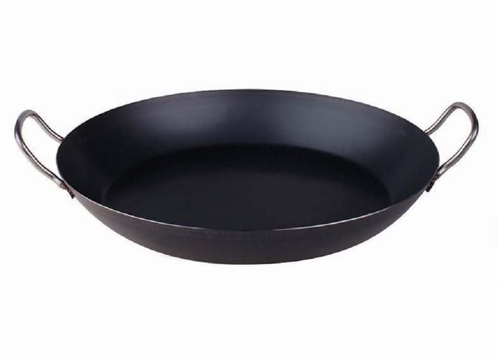 pentole-agnelli-linea-ferro-tegame-per-paella-con-due-maniglie-inox-ferro-nero-3 image 2