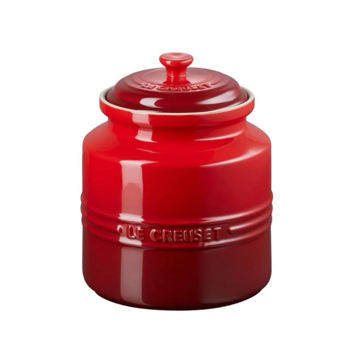 le-creuset-barattolo-porta-biscotti-in-gres-vetrificato-2-4-l-ciliegia-910267250 image 1