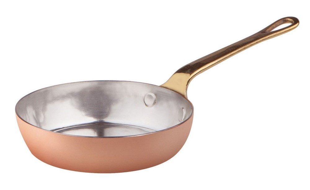 pentole-agnelli-cocu111m10-padellino-a-servire-in-rame-stagnato-linea-1932-manic image 1