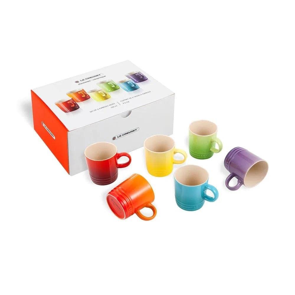 le-creuset-set-6-tazze-mug-london-in-gres-vetrificato-350-ml-arcobaleno-multicol image 2