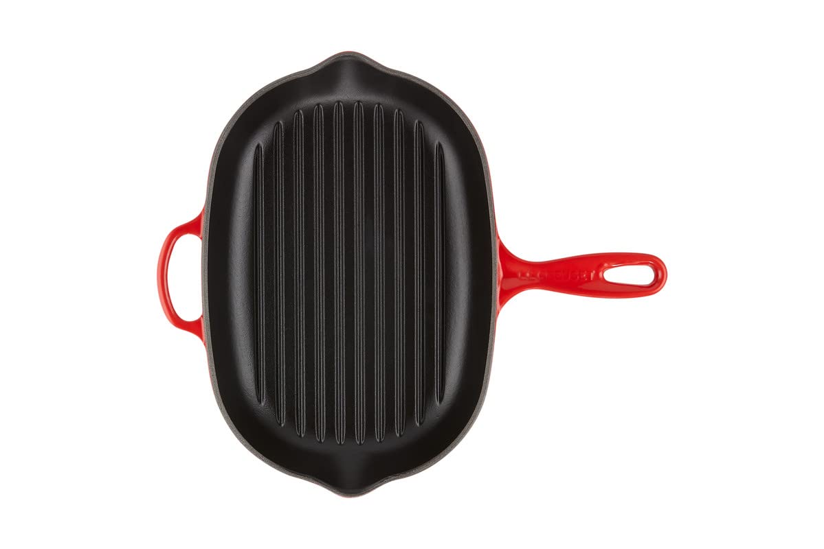 le-creuset-bistecchiera-skillet-ovale-evolution-in-ghisa-vetrificata-32-cm-cilie image 3