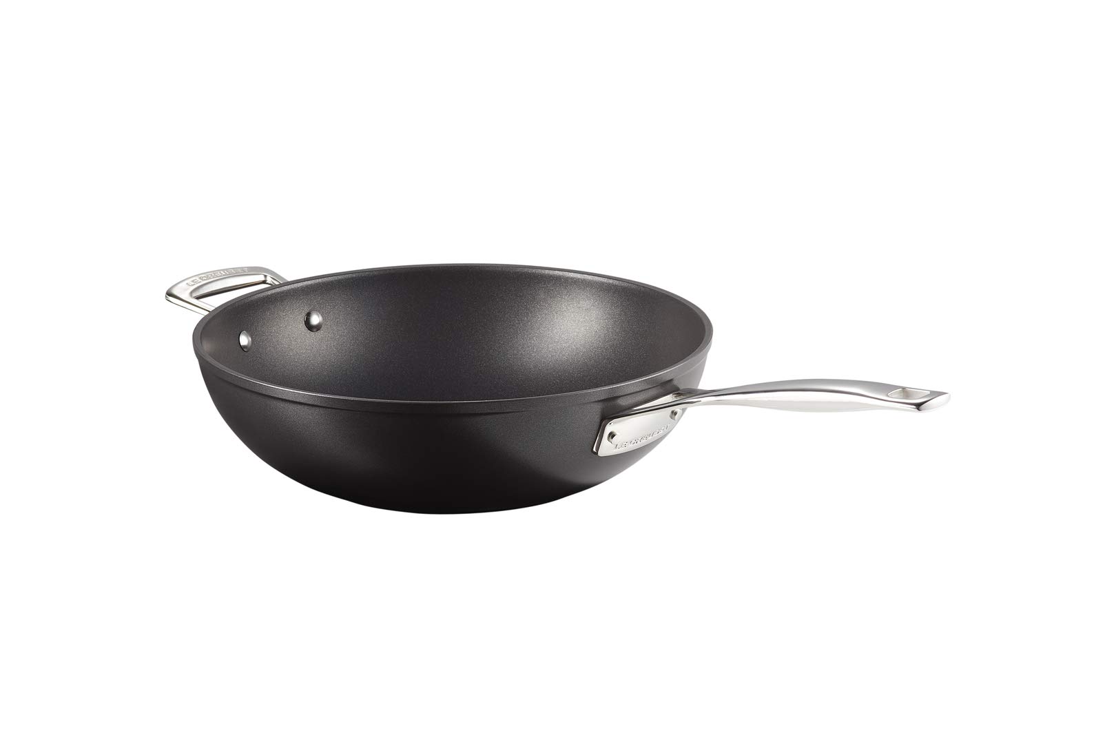 le-creuset-toughened-nonstick-padella-wok-con-manico-in-alluminio-antiaderente-3 image 2
