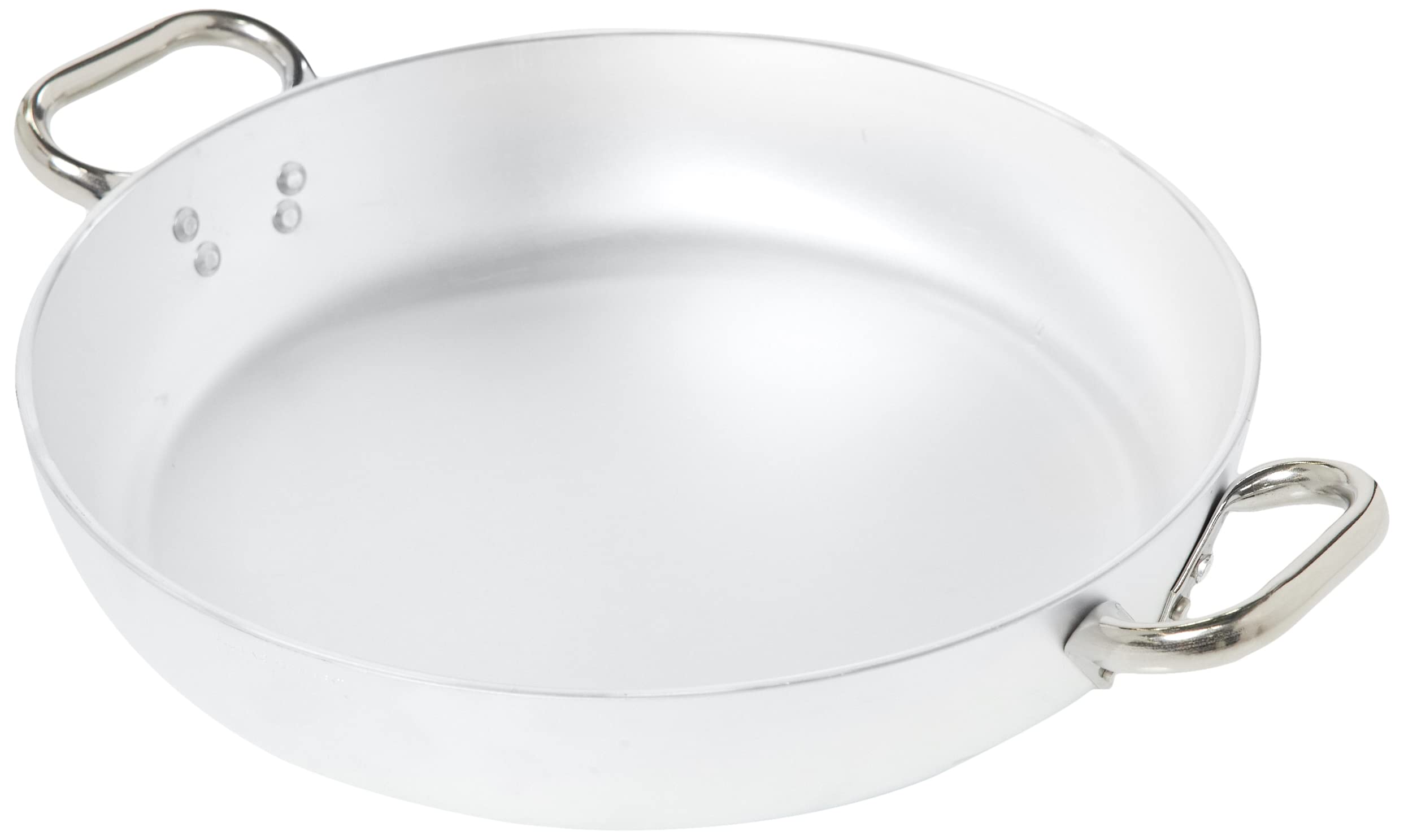 pentole-agnelli-linea-alluminio-5-mm-tegame-radiante-con-due-maniglie-inox-36-cm image 1