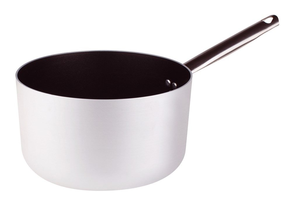 pentole-agnelli-alsa105s24-casseruola-alta-antiaderente-in-alluminio-24-cm-argen image 1