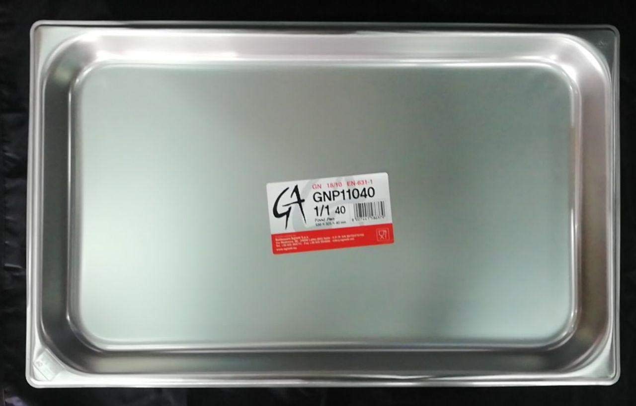 pentole-agnelli-bacinella-gastronorm-1-1-in-acciaio-inossidabile-53x32-5x5-5-cm image 2