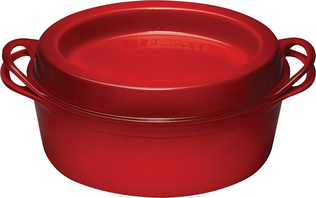 le-creuset-doufeu-ovale-in-ghisa-vetrificata-32-cm-nero-matt-con-coperchio-per-c image 4