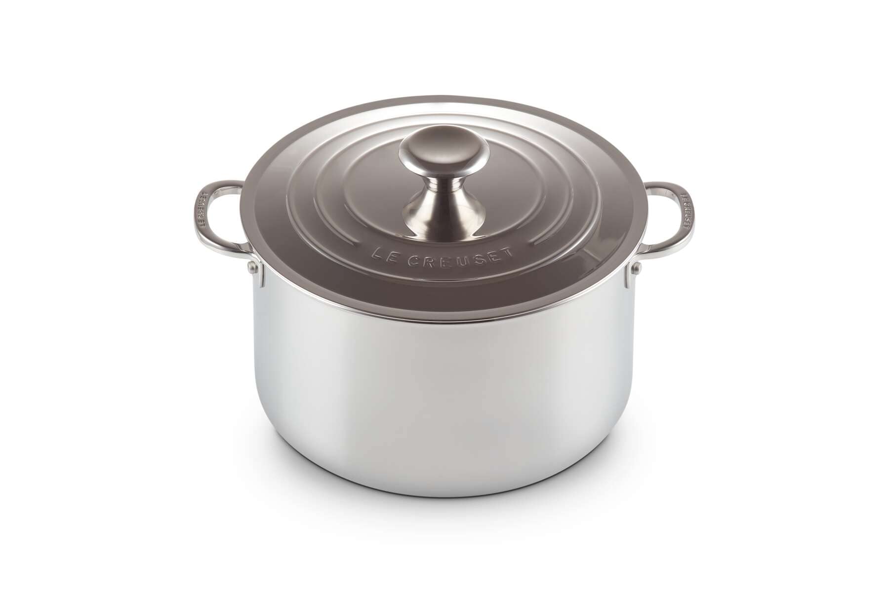 le-creuset-casseruola-profonda-con-coperchio-in-acciaio-inox-3-strati-24-cm image 1