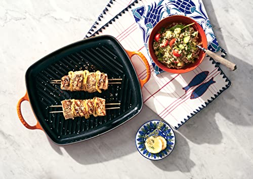 le-creuset-grill-rettangolare-evolution-in-ghisa-vetrificata-30-cm-arancio image 6