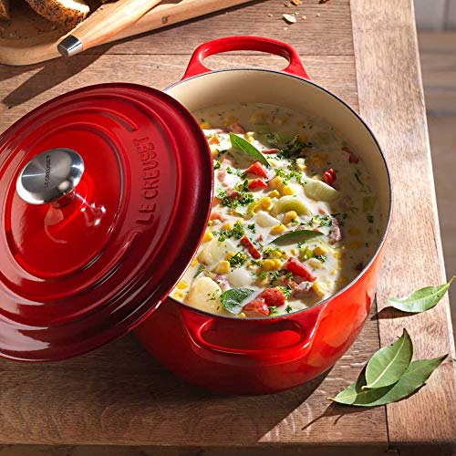 le-creuset-casseruola-evolution-in-ghisa-con-coperchio-27-cm-arancio-21186270902 image 4
