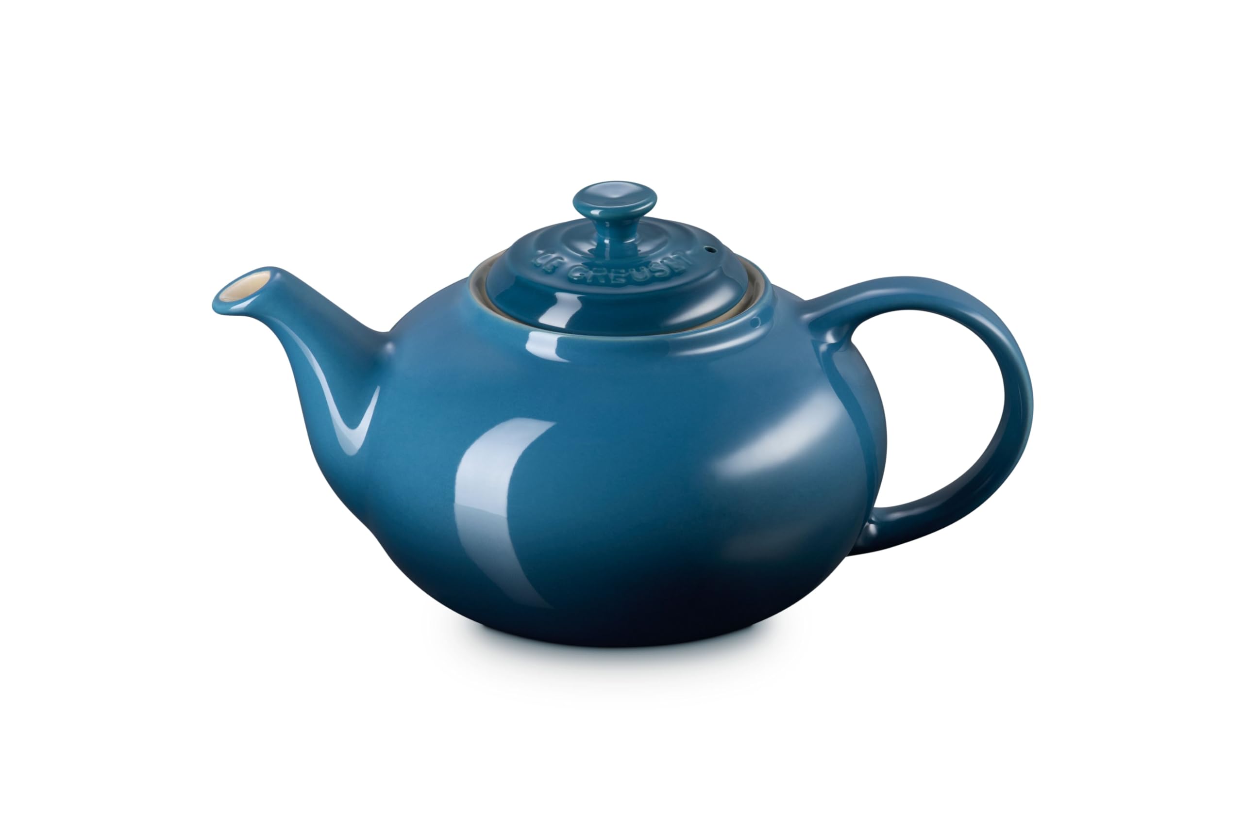 le-creuset-teiera-classic-in-gres-vetrificato-1-3-l-per-3-4-tazze-deep-teal-7070 image 1