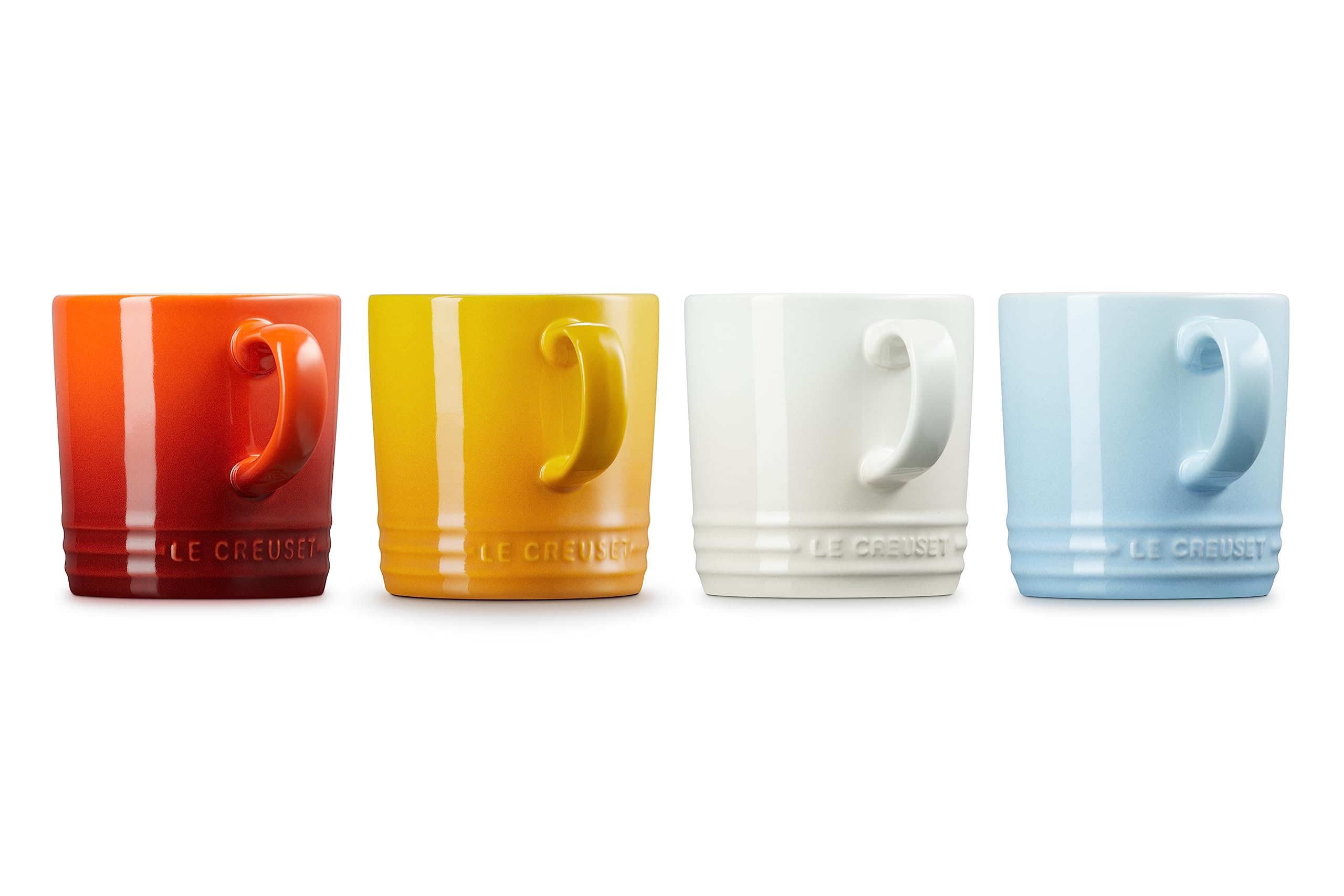 le-creuset-set-di-4-tazze-in-gres-350-ml-elements-colori-cayenne-nectar-meringue image 4