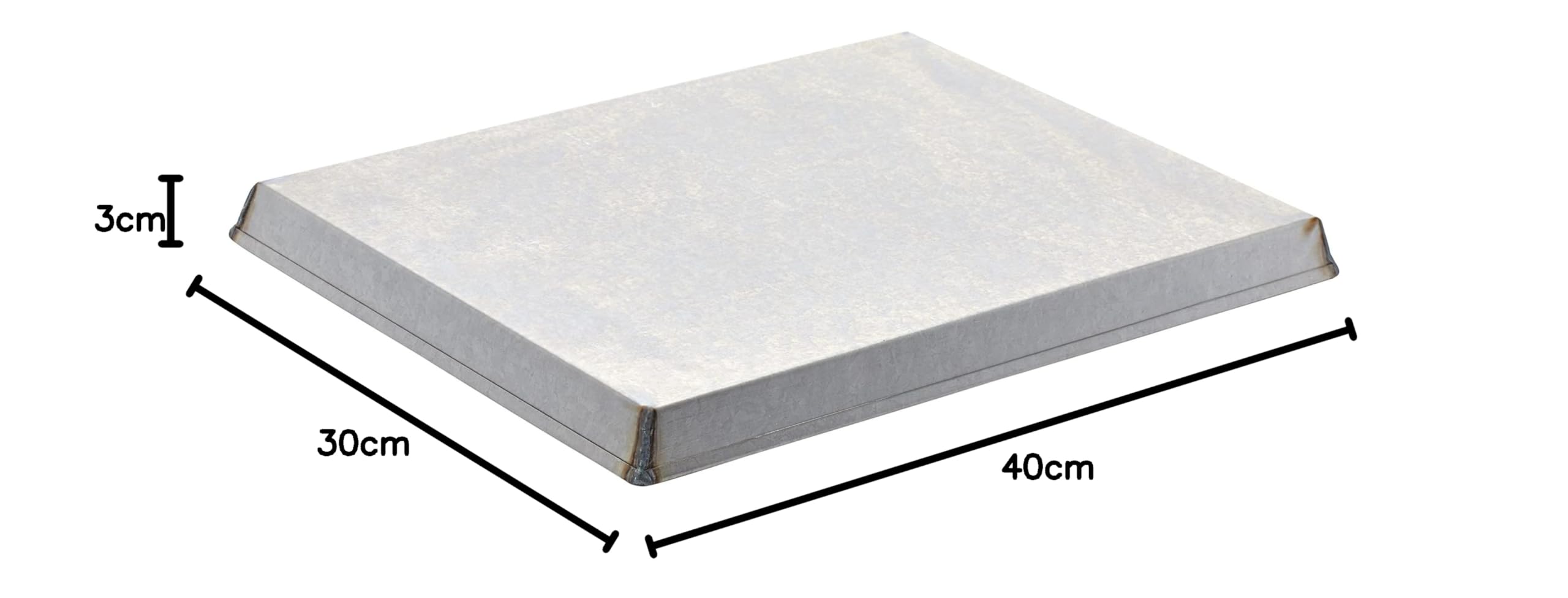 pentole-agnelli-teglia-rettangolare-in-lamiera-alluminata-40-x-30-cm-made-in-ita image 2