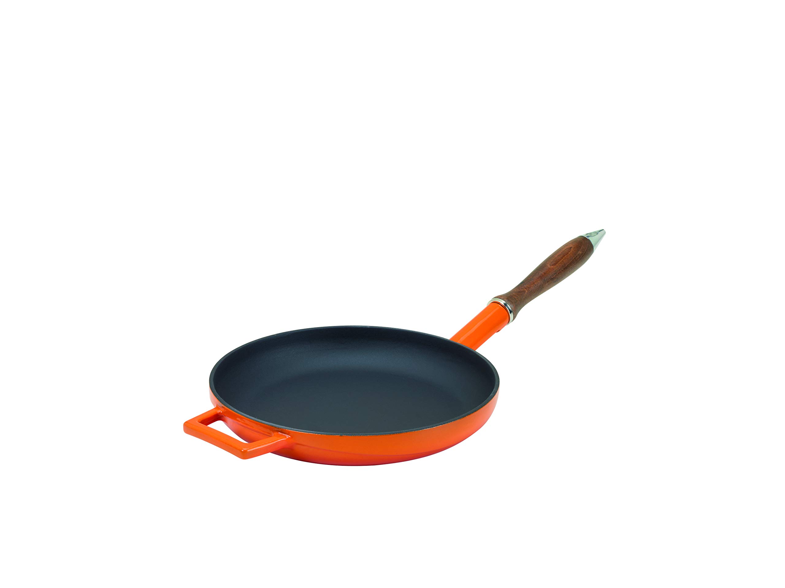 pentole-agnelli-coghsfp11128o-linea-ghisa-slowcook-padella-con-manico-in-legno-2 image 1