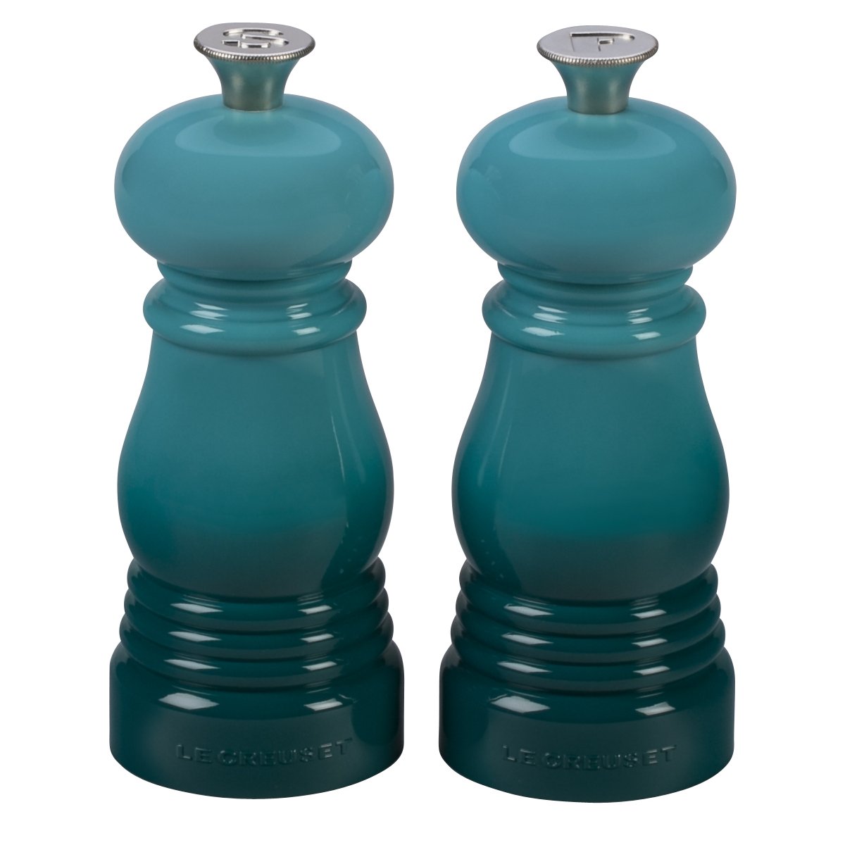 le-creuset-set-2-mini-macina-sale-e-pepe-in-abs-con-macina-in-ceramica-deep-teal image 7