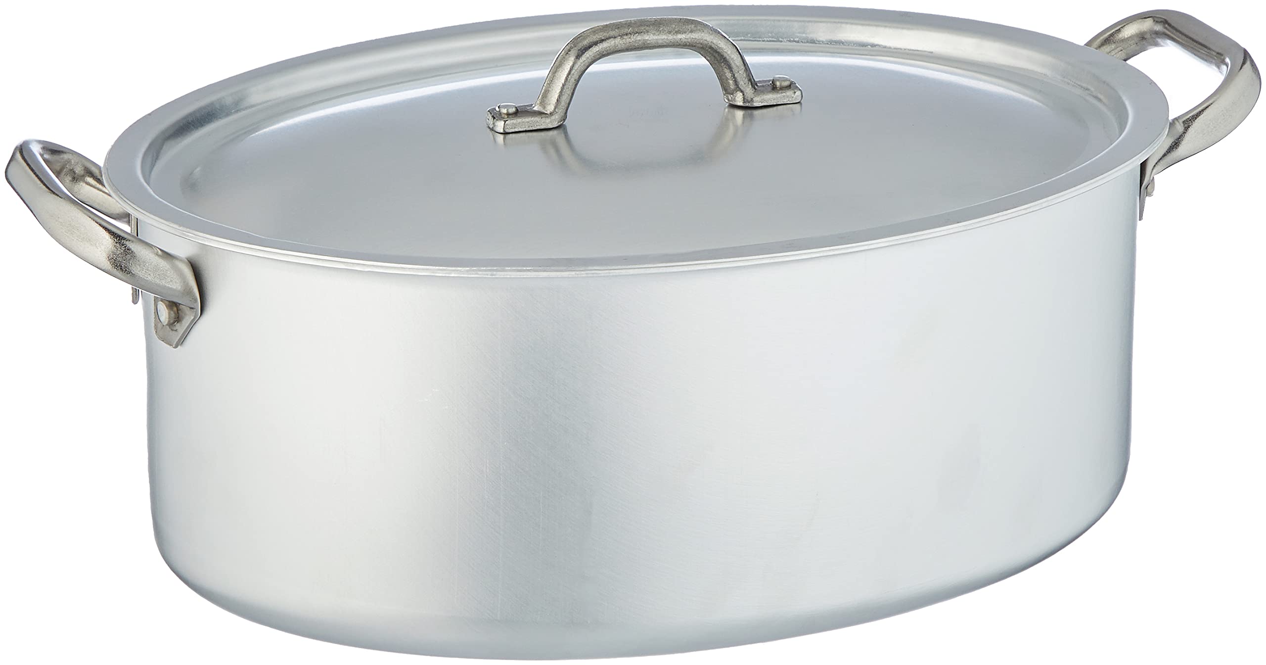 pentole-agnelli-linea-alluminio-3-mm-professionale-casseruola-ovale-con-maniglie image 1