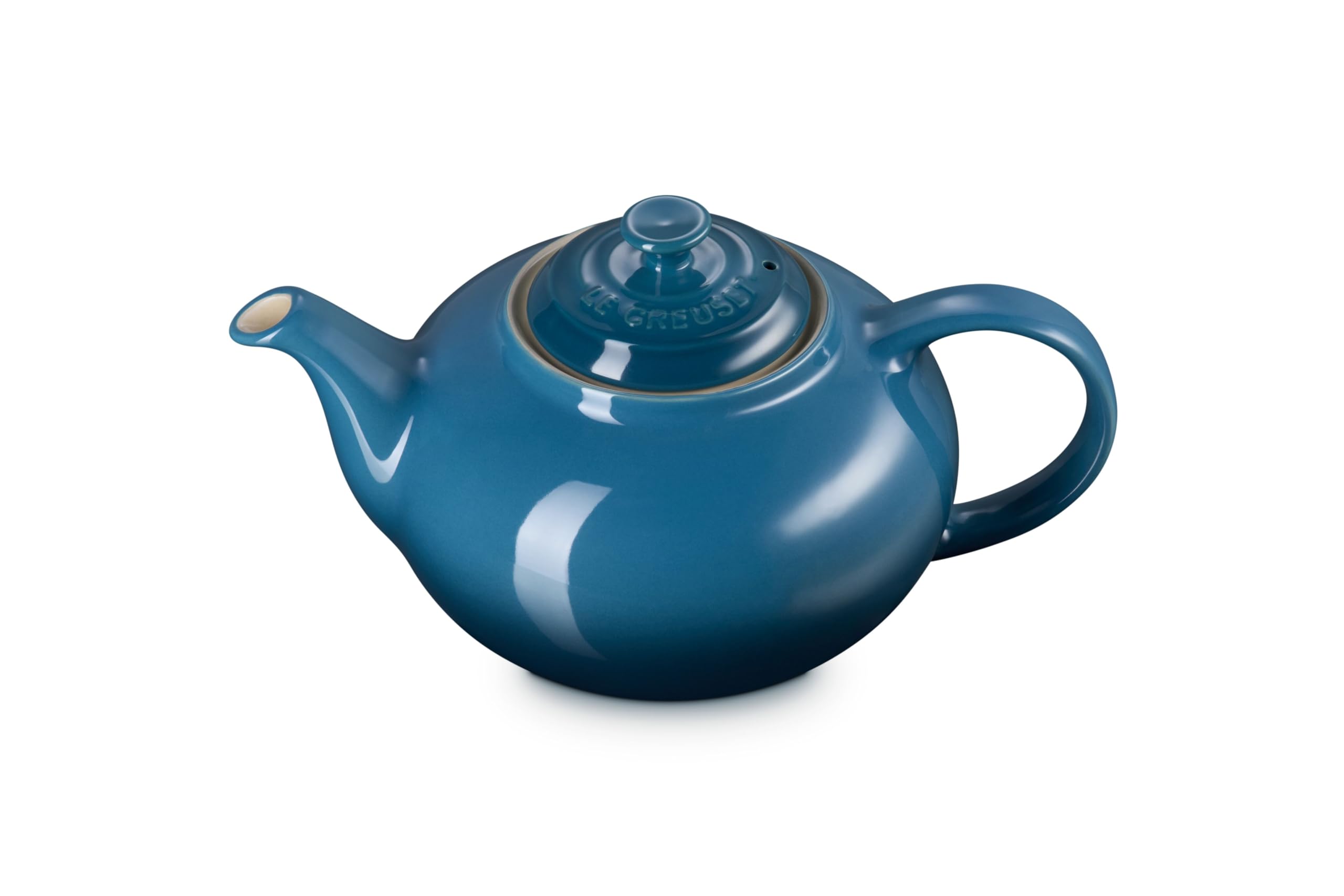 le-creuset-teiera-classic-in-gres-vetrificato-1-3-l-per-3-4-tazze-deep-teal-7070 image 2