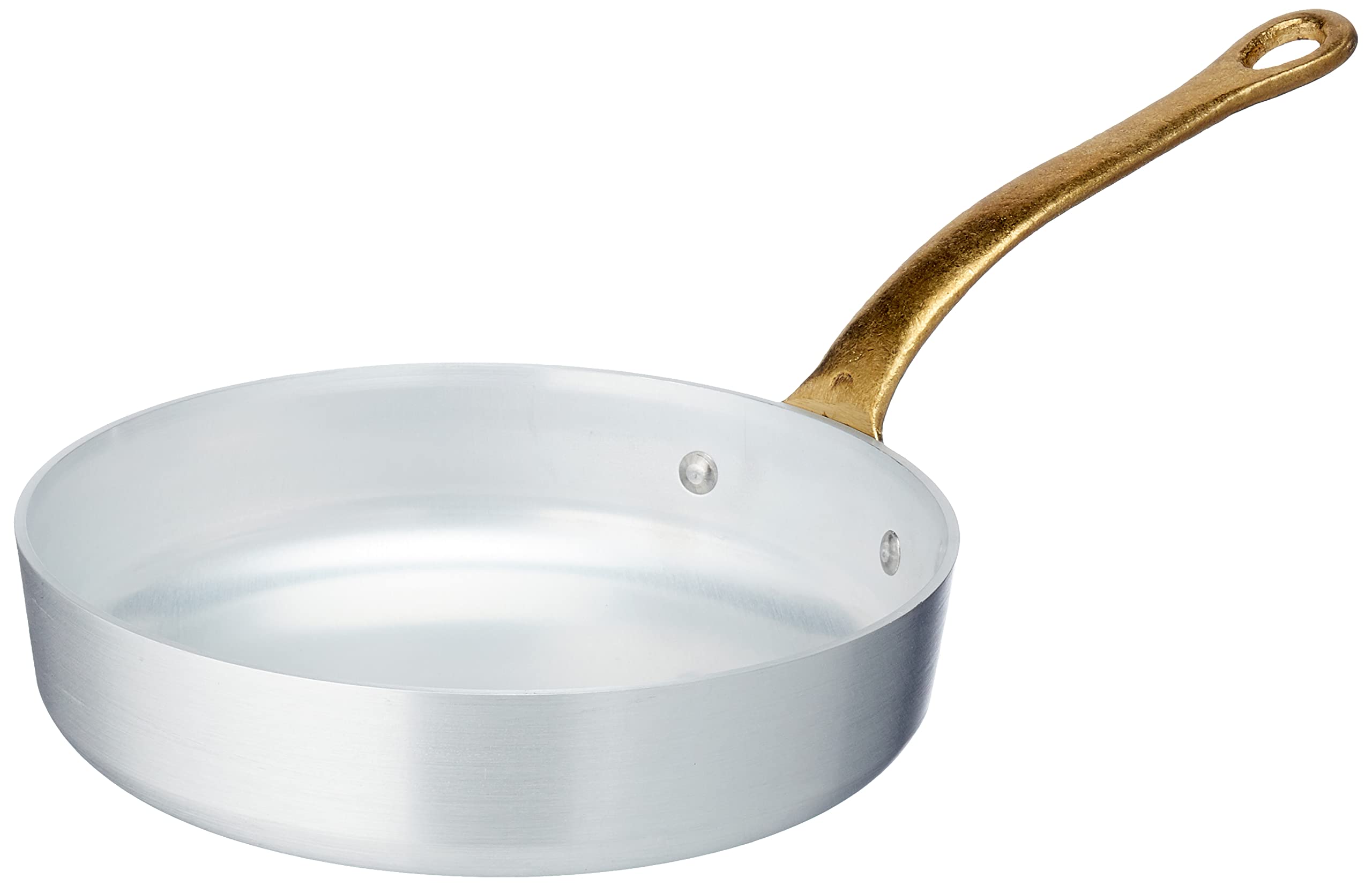 pentole-agnelli-alma11116-padellino-a-servire-con-manico-in-ottone-alluminio-3-m image 1