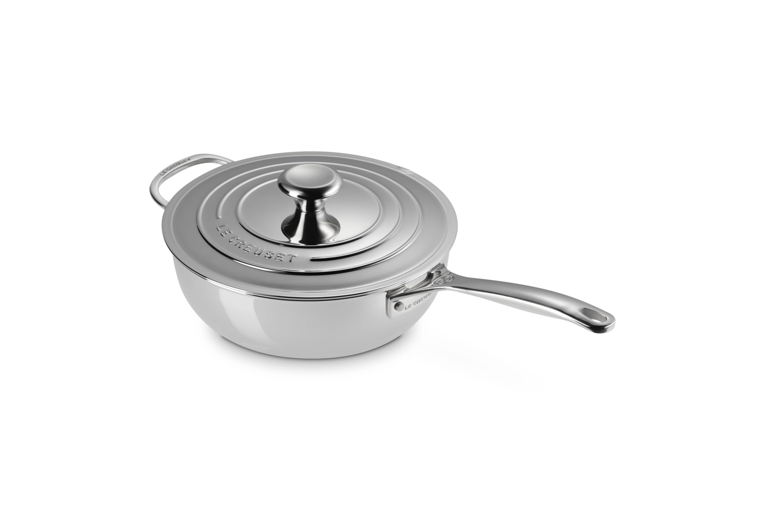 le-creuset-padella-dello-chef-24-cm-con-coperchio-in-acciaio-inox-interno-antiad image 1