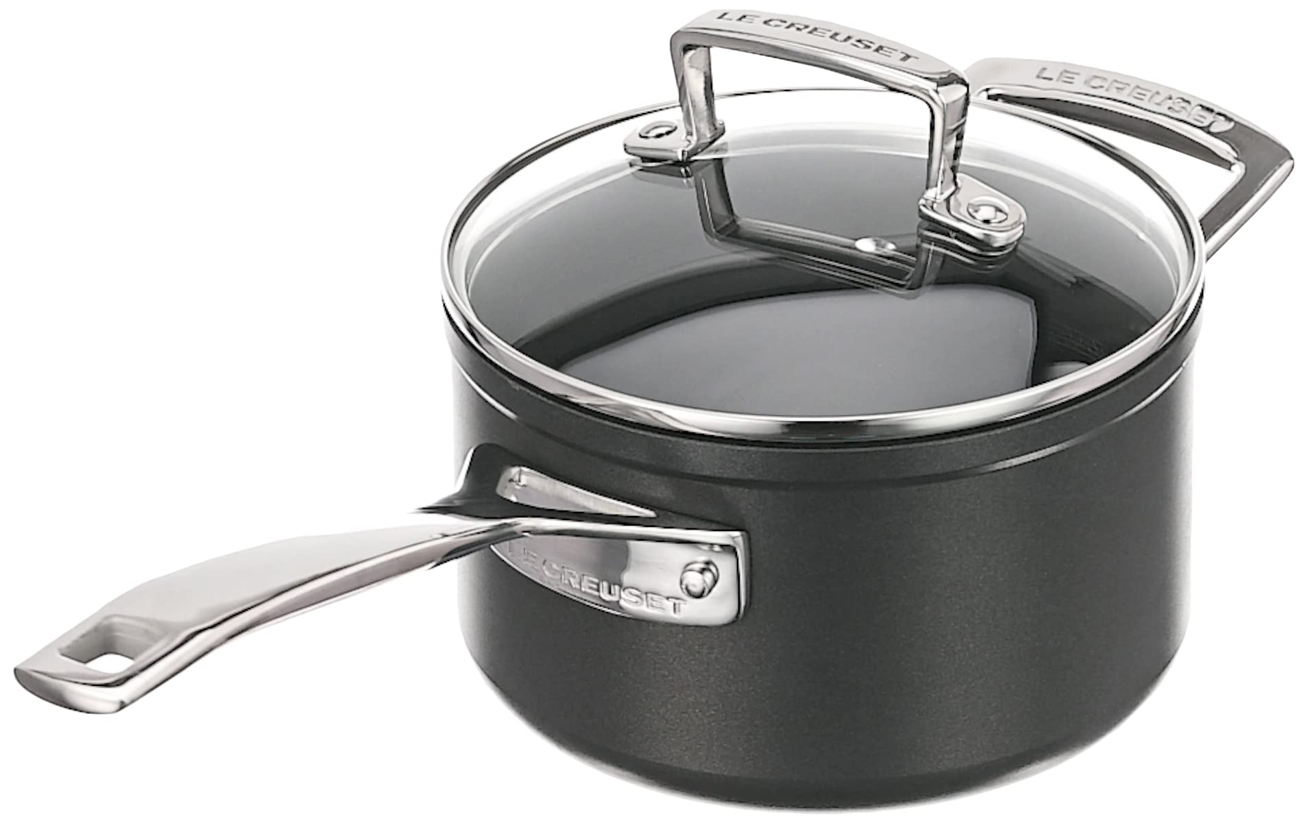 le-creuset-toughened-nonstick-casseruola-con-maniglia-e-coperchio-vetro-in-allum image 2