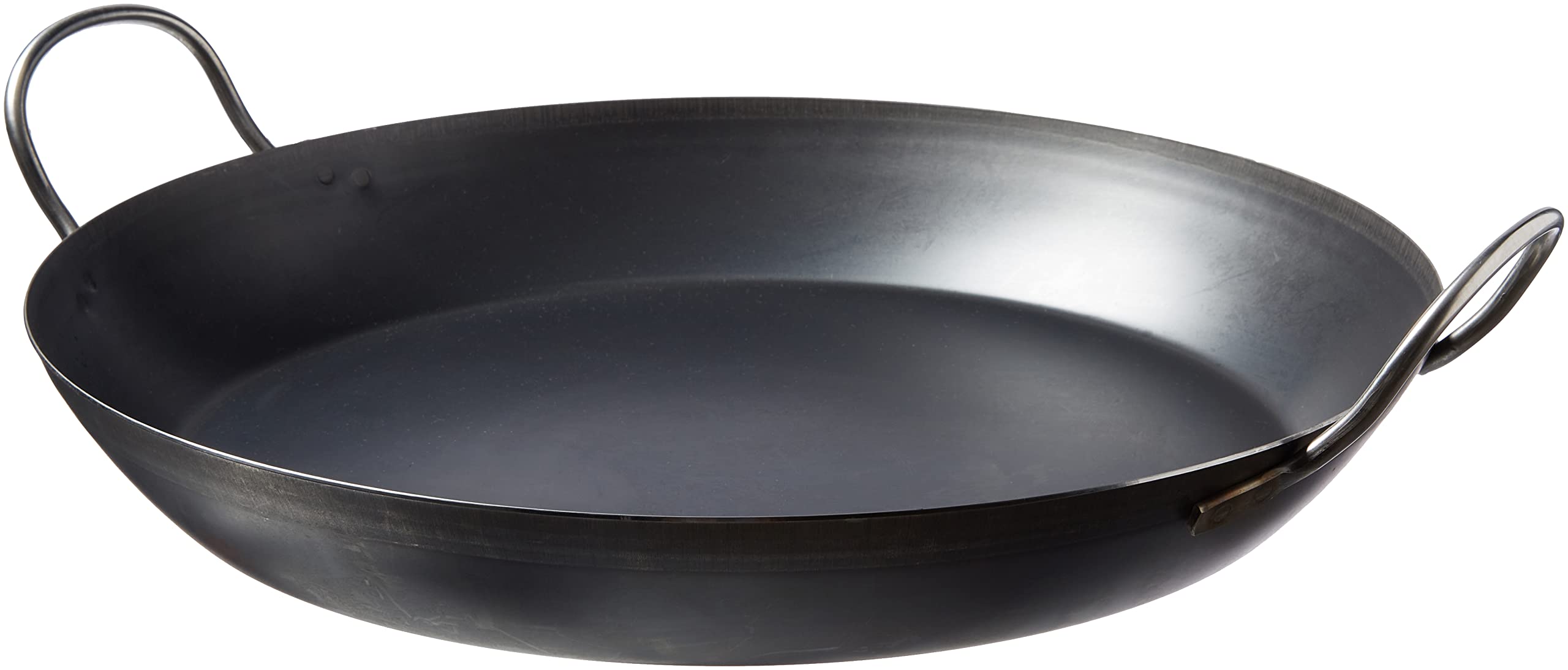 pentole-agnelli-linea-ferro-tegame-per-paella-con-due-maniglie-inox-ferro-nero-3 image 3