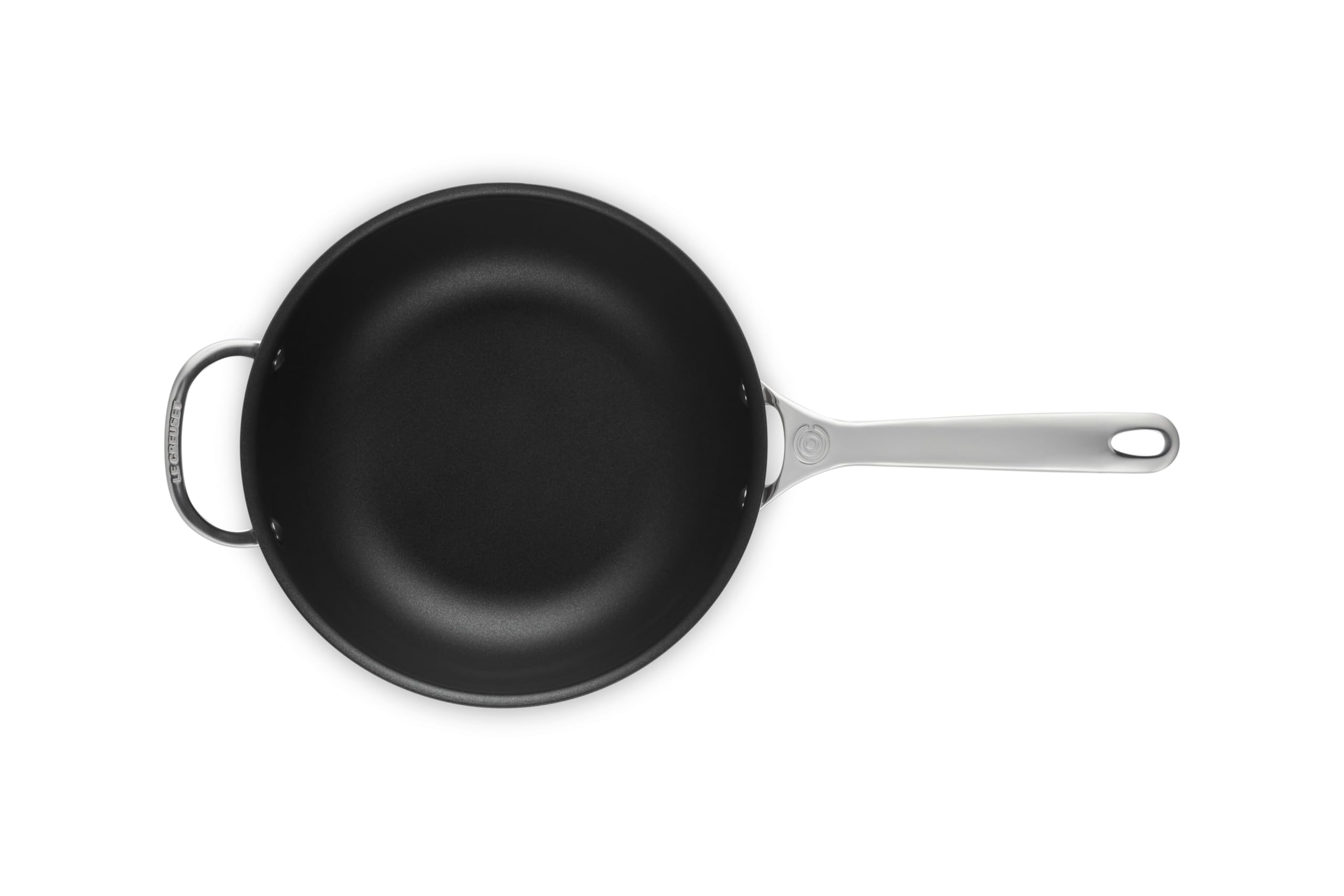 le-creuset-padella-dello-chef-24-cm-con-coperchio-in-acciaio-inox-interno-antiad image 2