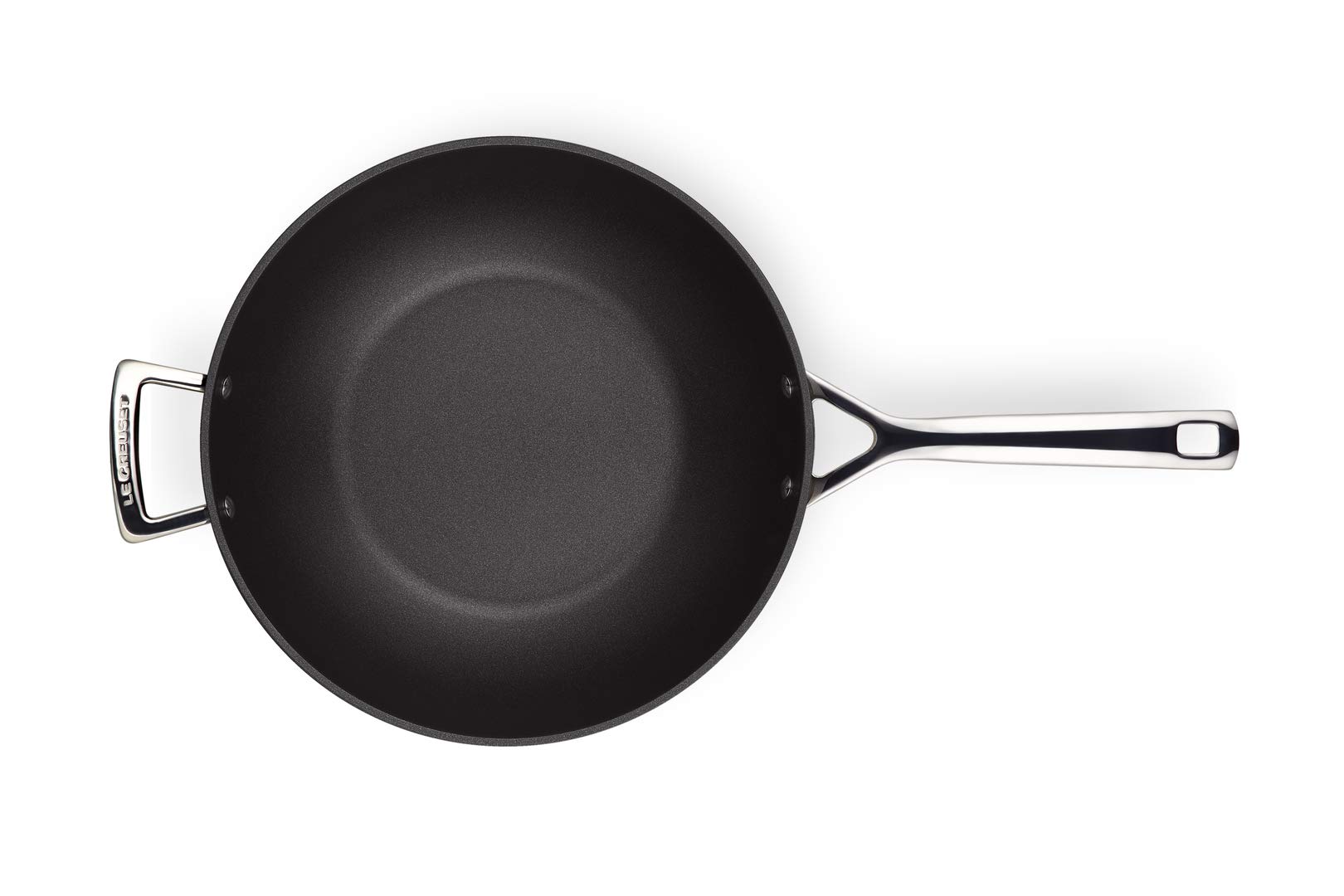 le-creuset-toughened-nonstick-padella-wok-con-manico-in-alluminio-antiaderente-3 image 4