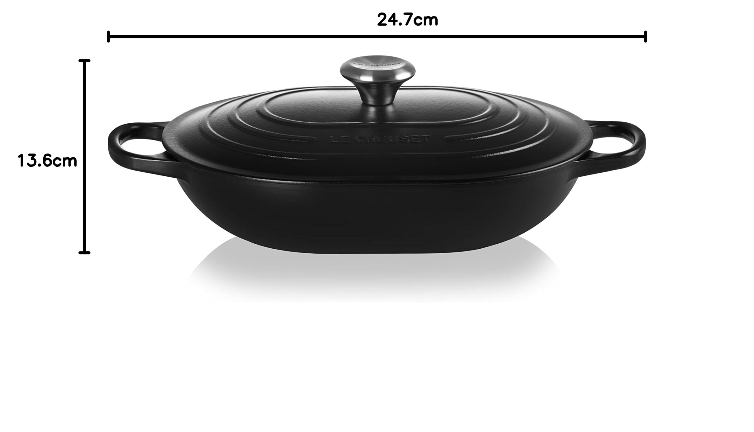 le-creuset-casseruola-oblong-evolution-ghisa-vetrificata-31-cm-3-4-litri-nero-ma image 6