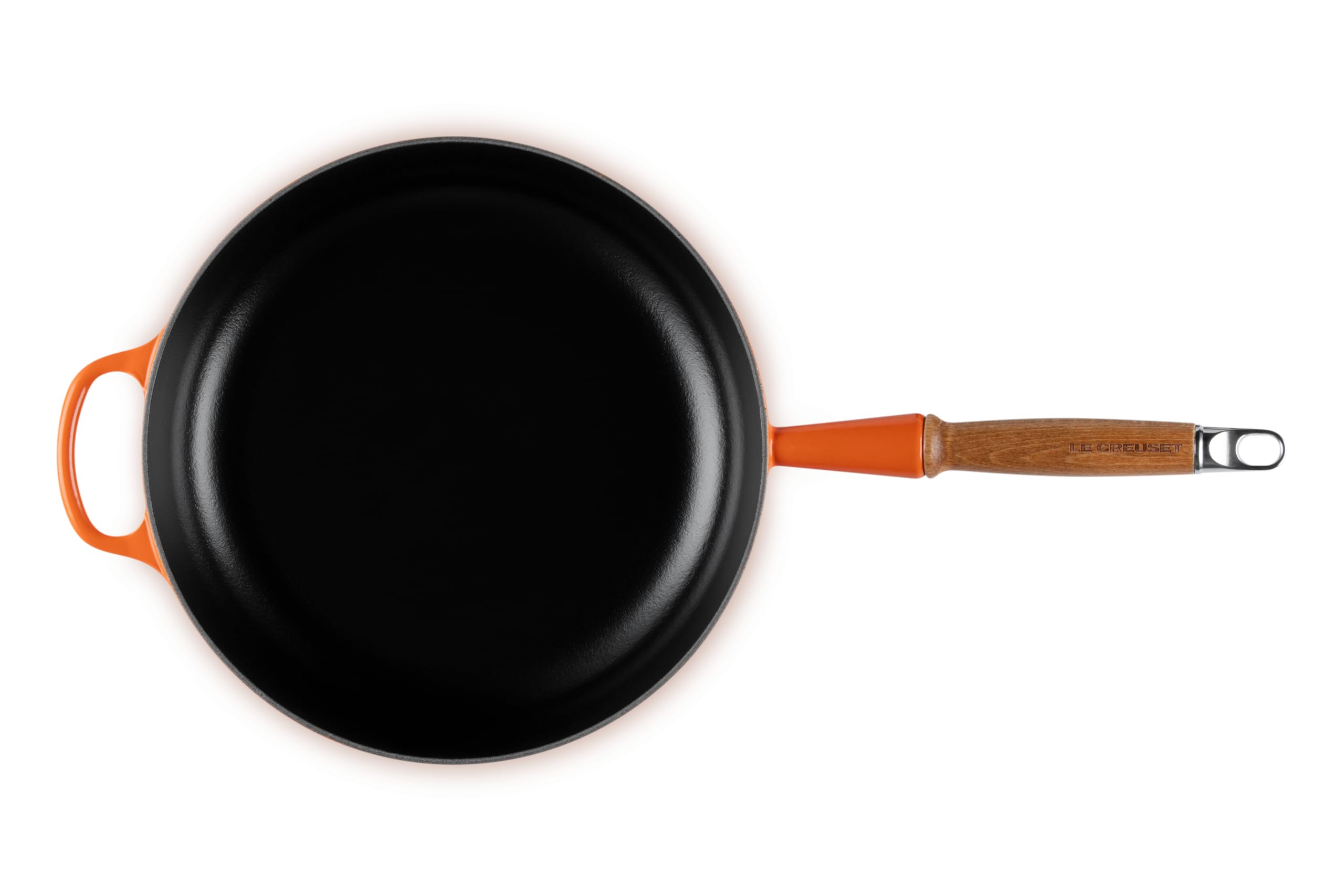le-creuset-evolution-padella-alta-in-ghisa-vetrificata-con-manico-in-legno-28-cm image 3