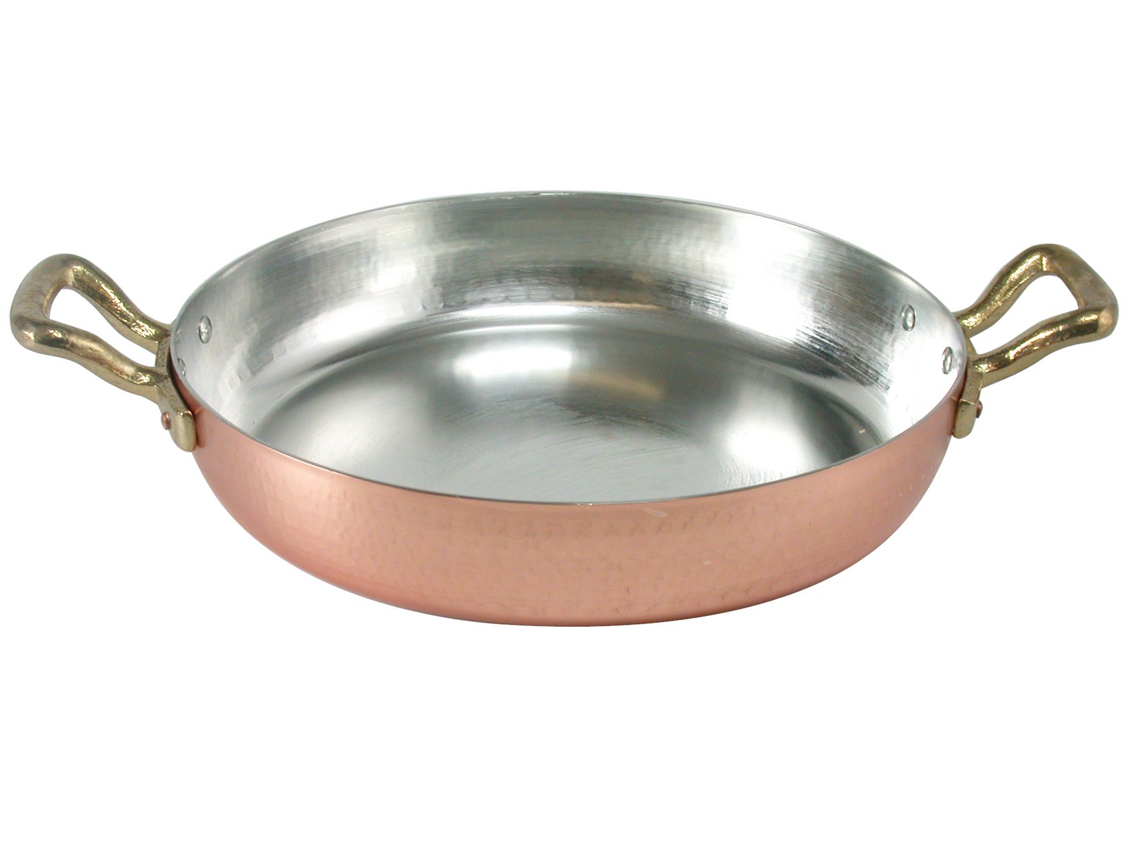 pentole-agnelli-alcm110m28-tegame-in-rame-martellato-stagnato-28-cm-con-2-manigl image 3