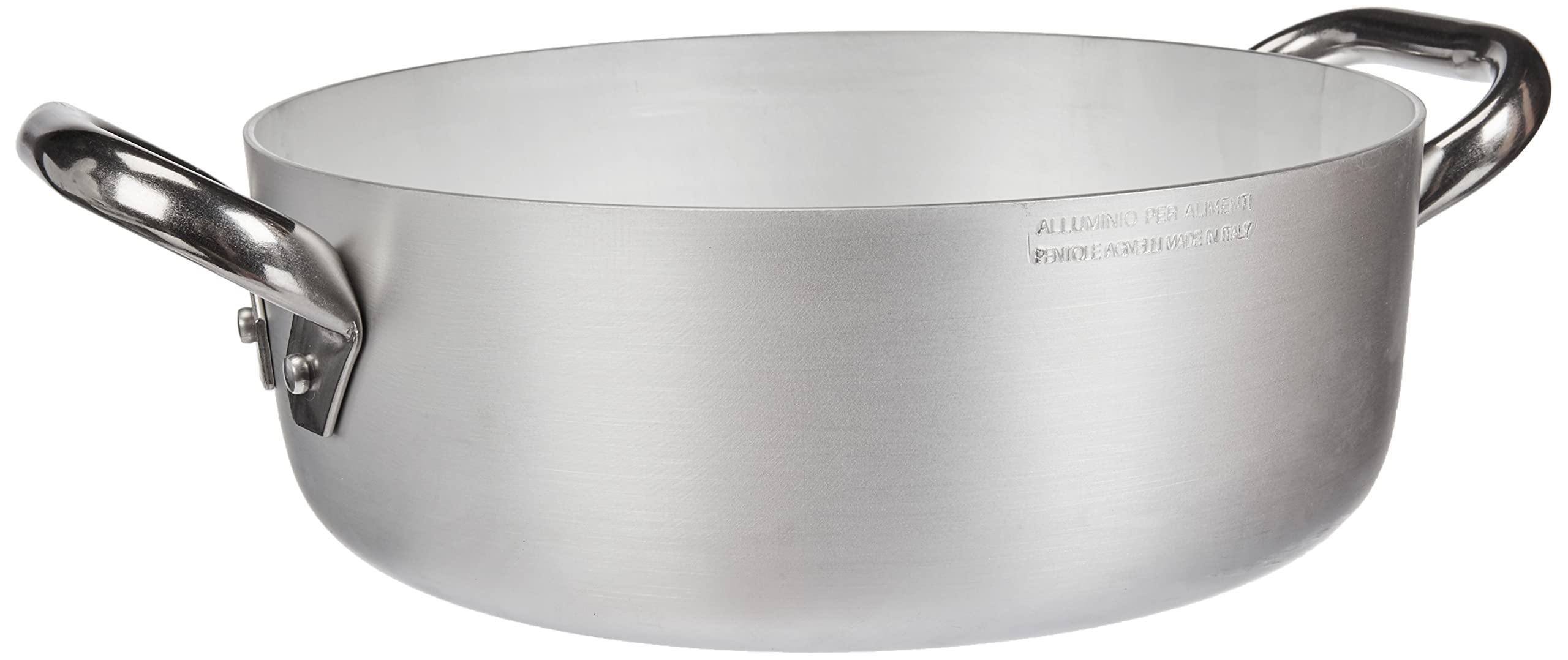 pentole-agnelli-alma10632-casseruola-bassa-in-alluminio-professionale-3-mm-32-cm image 2