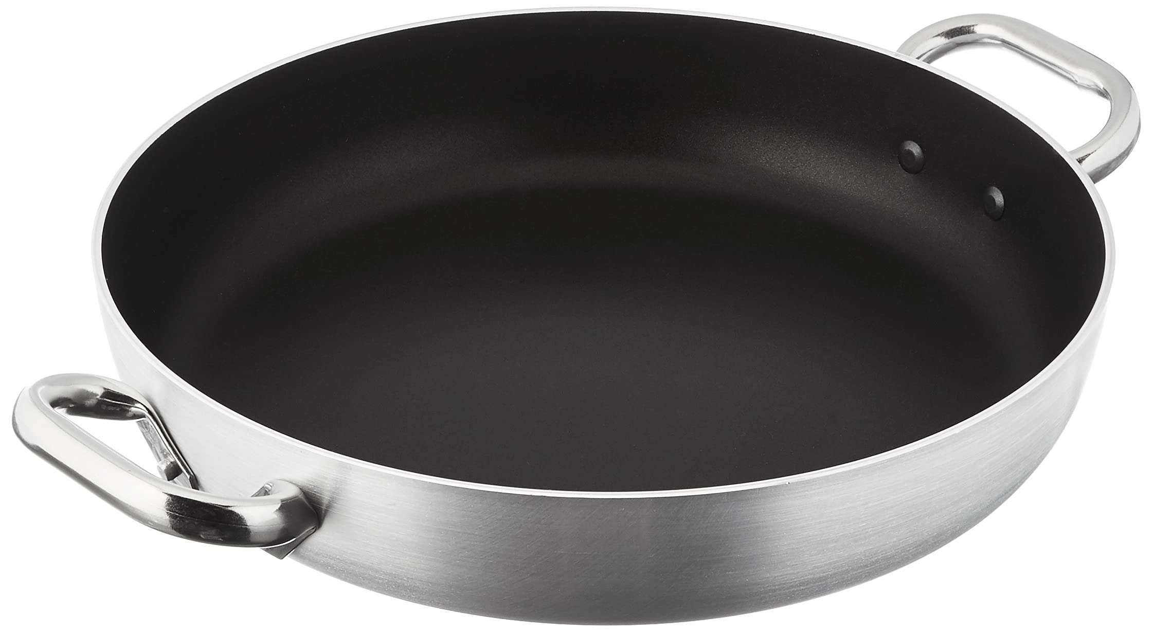 pentole-agnelli-alsa110s32-tegame-con-maniglie-alluminio-antiaderente-argento-32 image 1