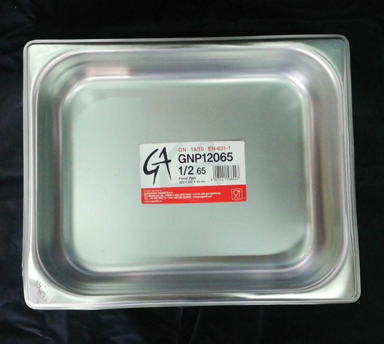 pentole-agnelli-bacinella-gastronorm-1-2-in-acciaio-inossidabile-26-5x32-5x10-cm image 4