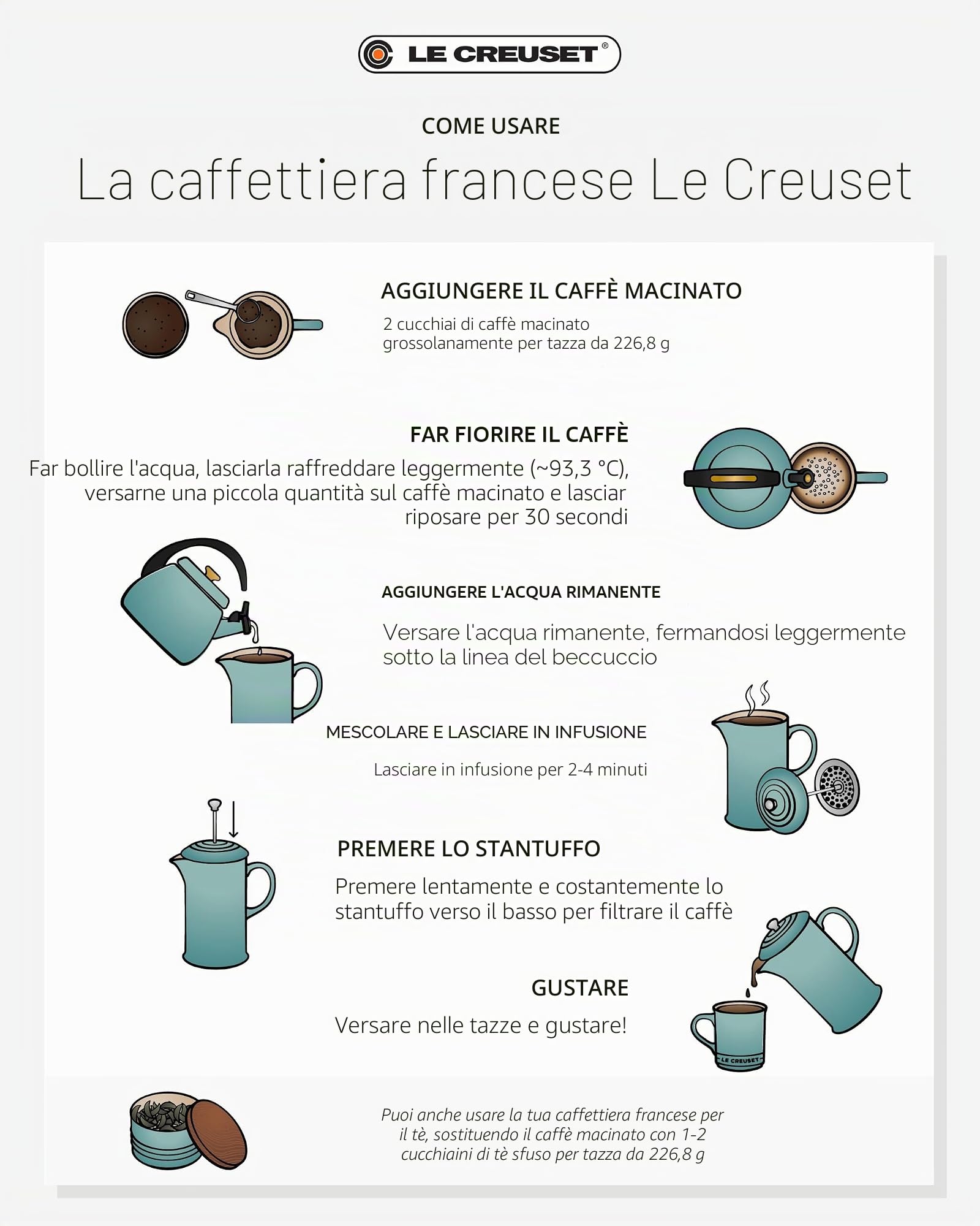 le-creuset-coffee-press-caffettiera-francese-in-gres-vetrificato-con-pressa-in-a image 6