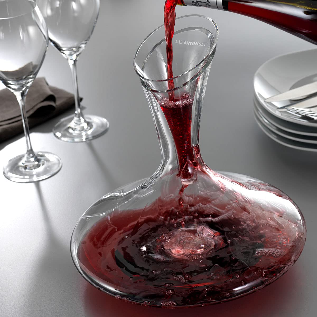 le-creuset-decanter-wa-148-in-vetro-con-imbuto-decantatore-e-ossigenatore-per-vi image 7