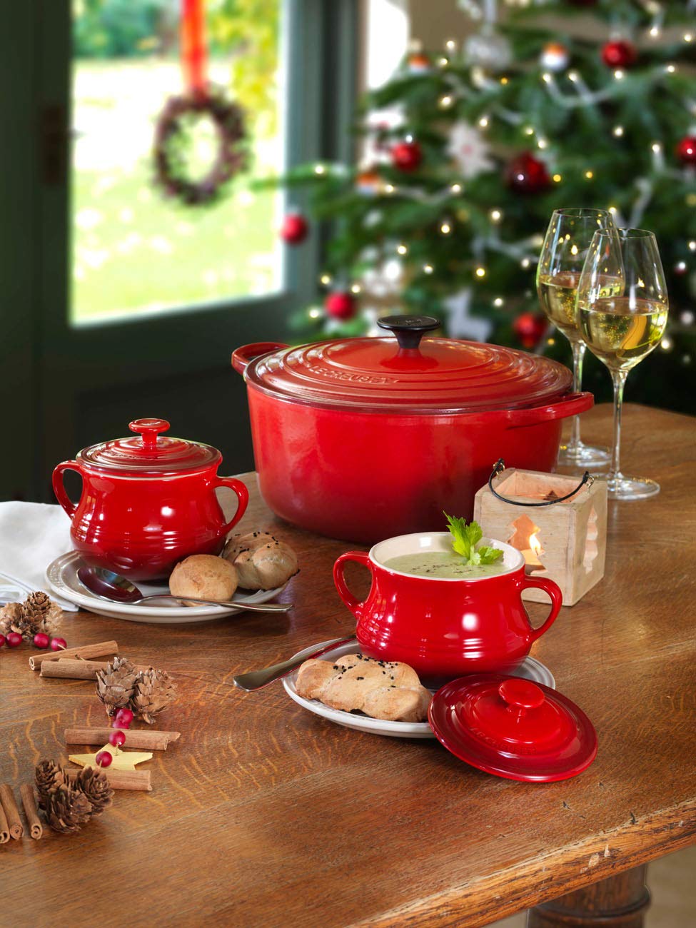 le-creuset-set-2-ciotole-zuppa-in-gres-vetrificato-600-ml-ciliegia-adatte-a-forn image 5