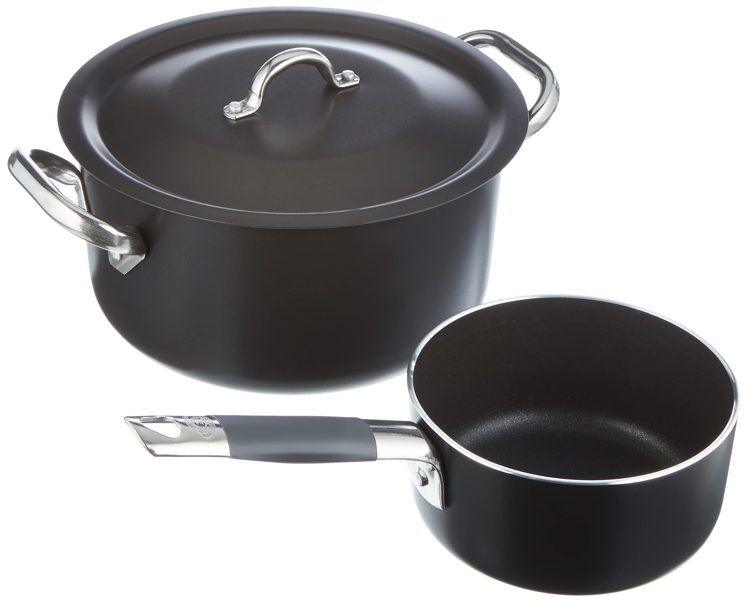 pentole-agnelli-all-black-set-per-4-persone-5-pezzi-in-alluminio-antiaderente-3- image 3