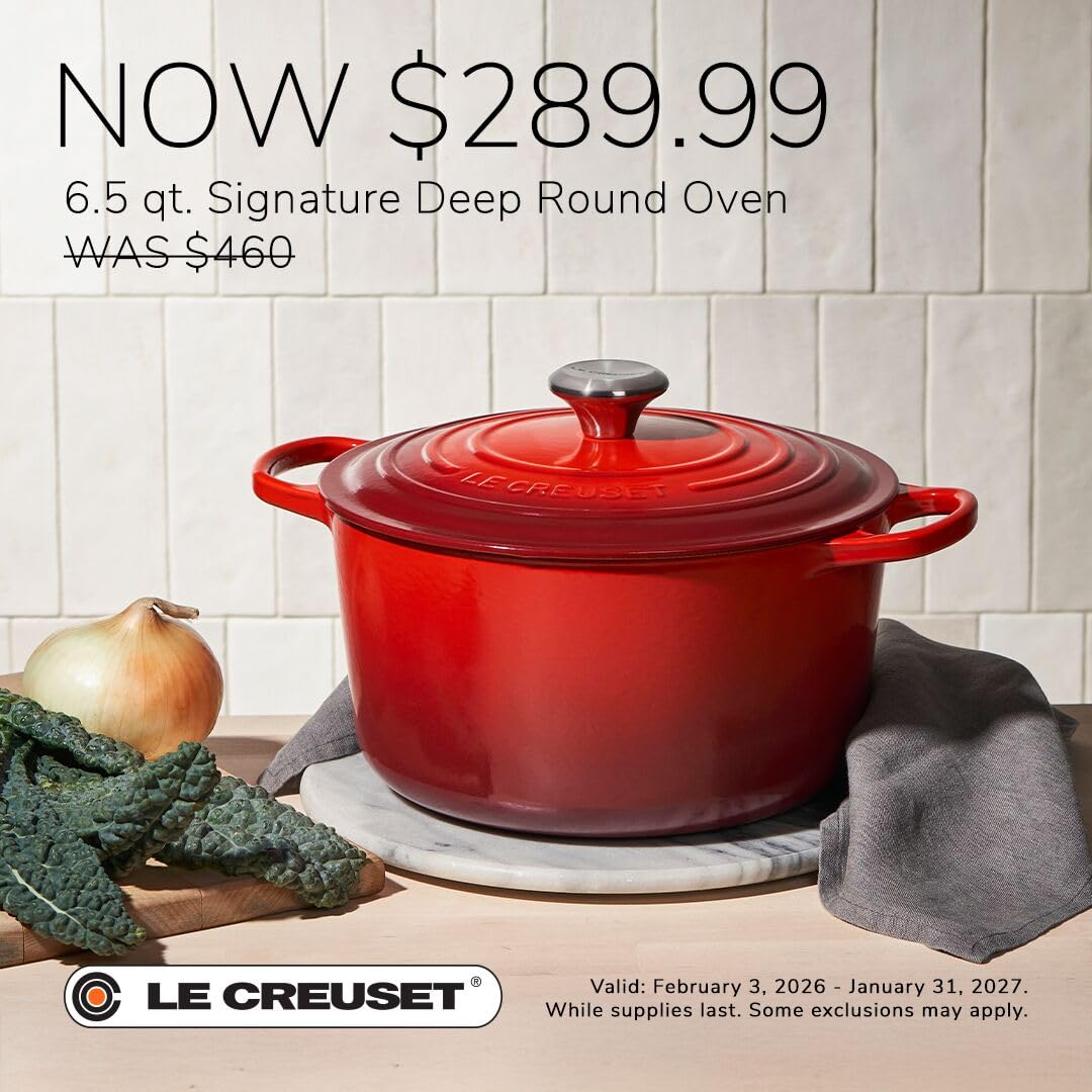 le-creuset-cocotte-rotonda-profonda-in-ghisa-vetrificata-con-coperchio-26-cm-ara image 5