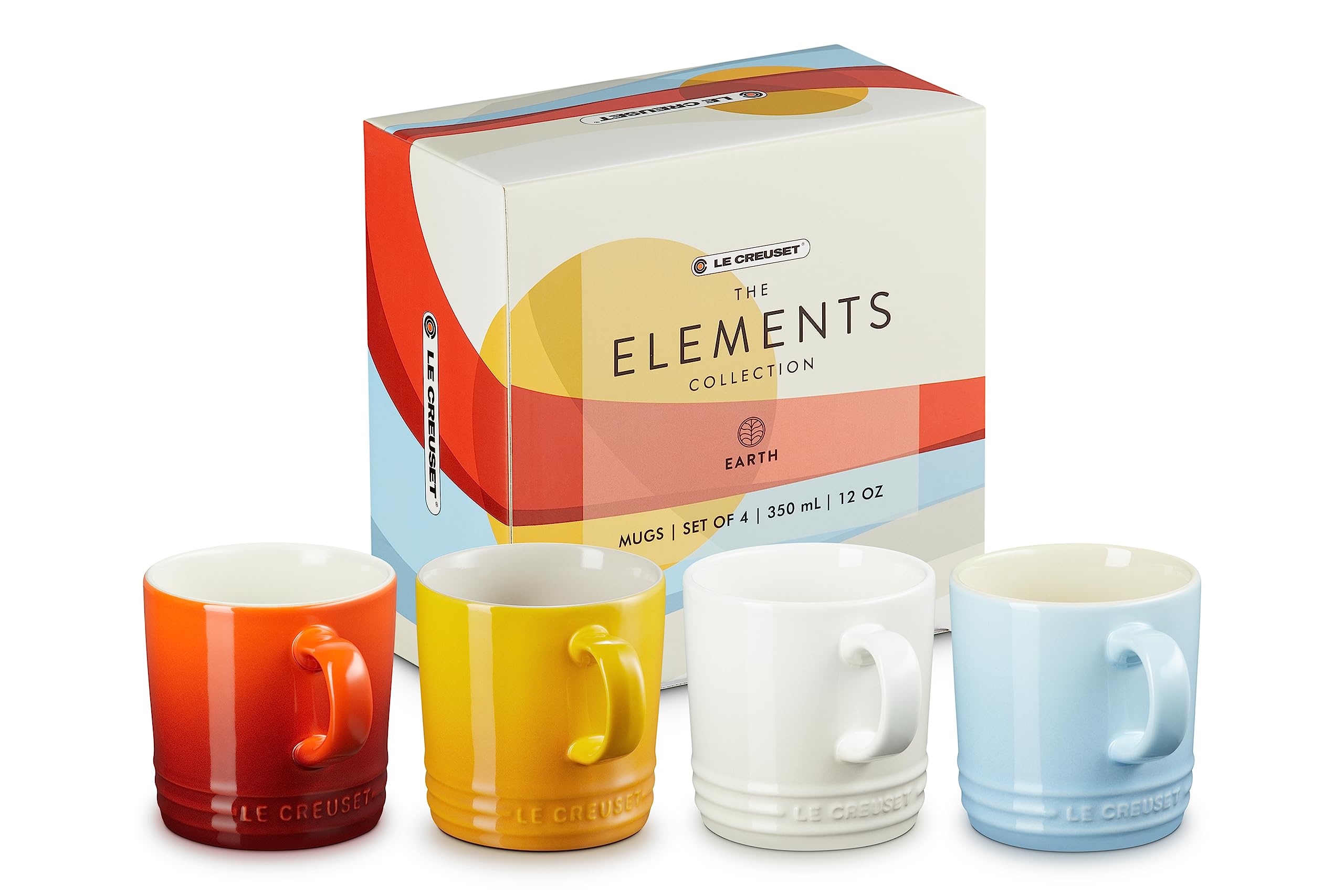 le-creuset-set-di-4-tazze-in-gres-350-ml-elements-colori-cayenne-nectar-meringue image 5