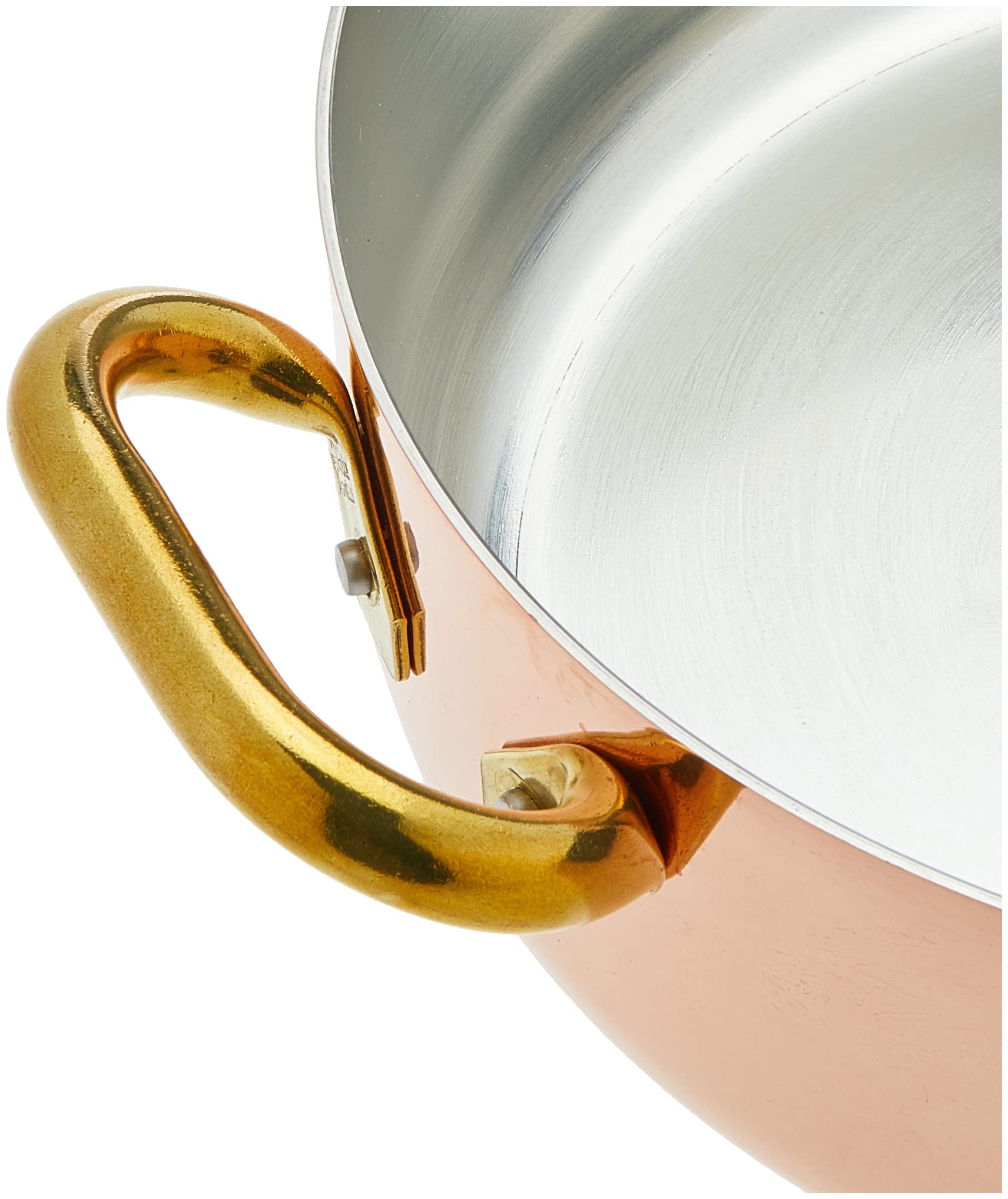 pentole-agnelli-alcu10628-casseruola-bassa-in-rame-stagnato-a-mano-con-2-manigli image 4