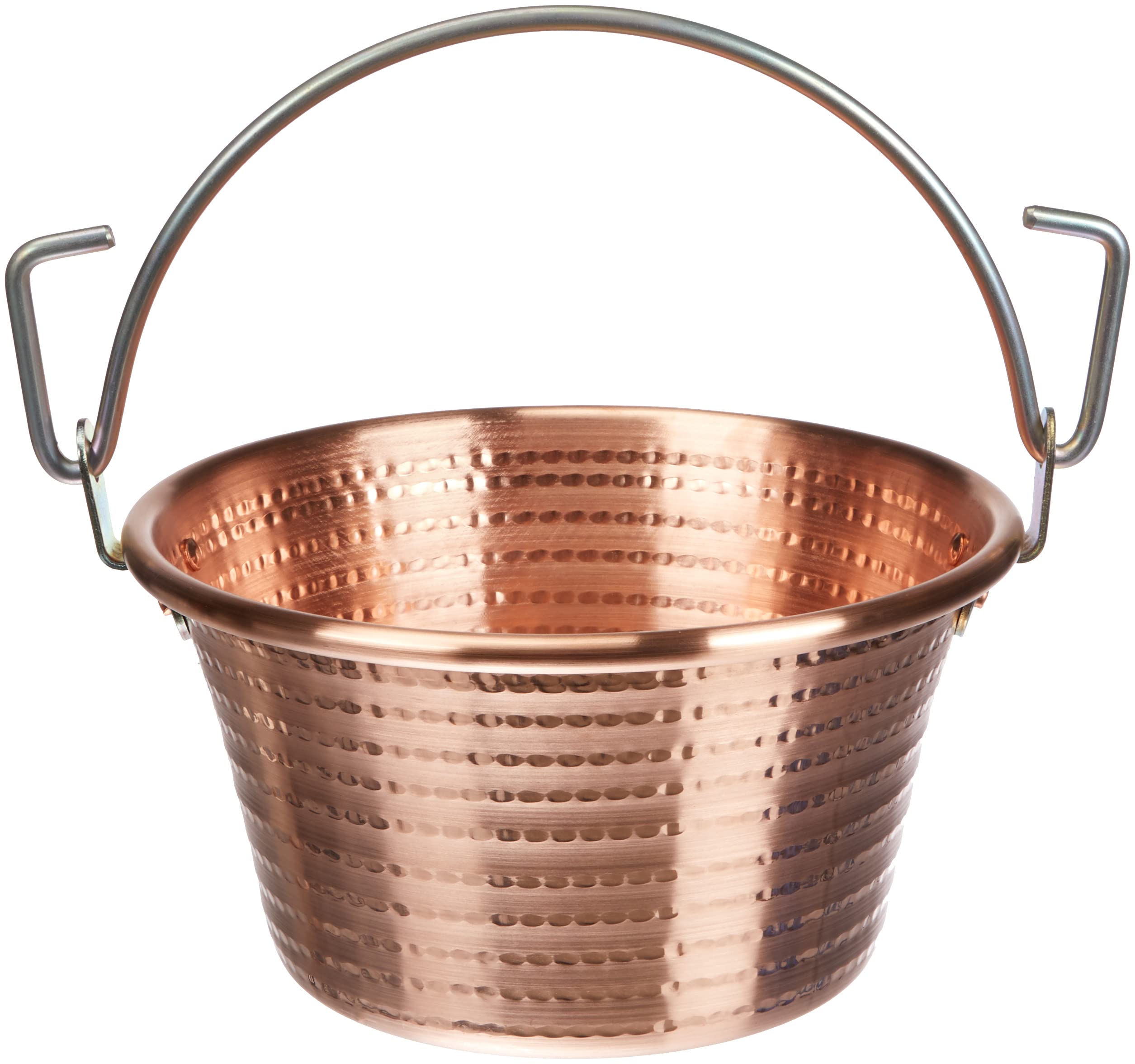pentole-agnelli-paiolo-in-rame-con-manico-ad-arco-28-cm-6-3-litri image 1