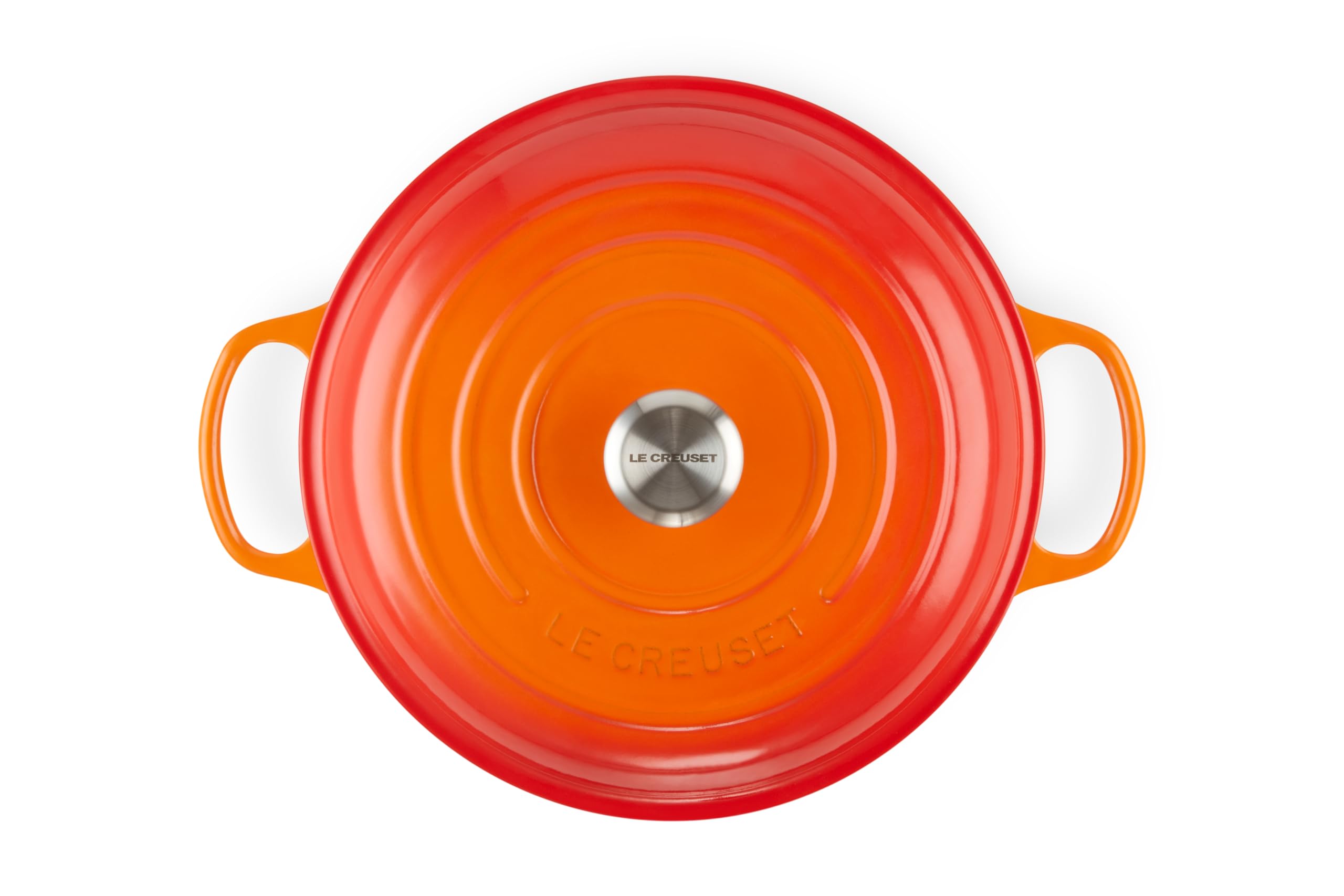 le-creuset-tegame-basso-evolution-30-cm-in-ghisa-vetrificata-3-2-l-arancione-mad image 2