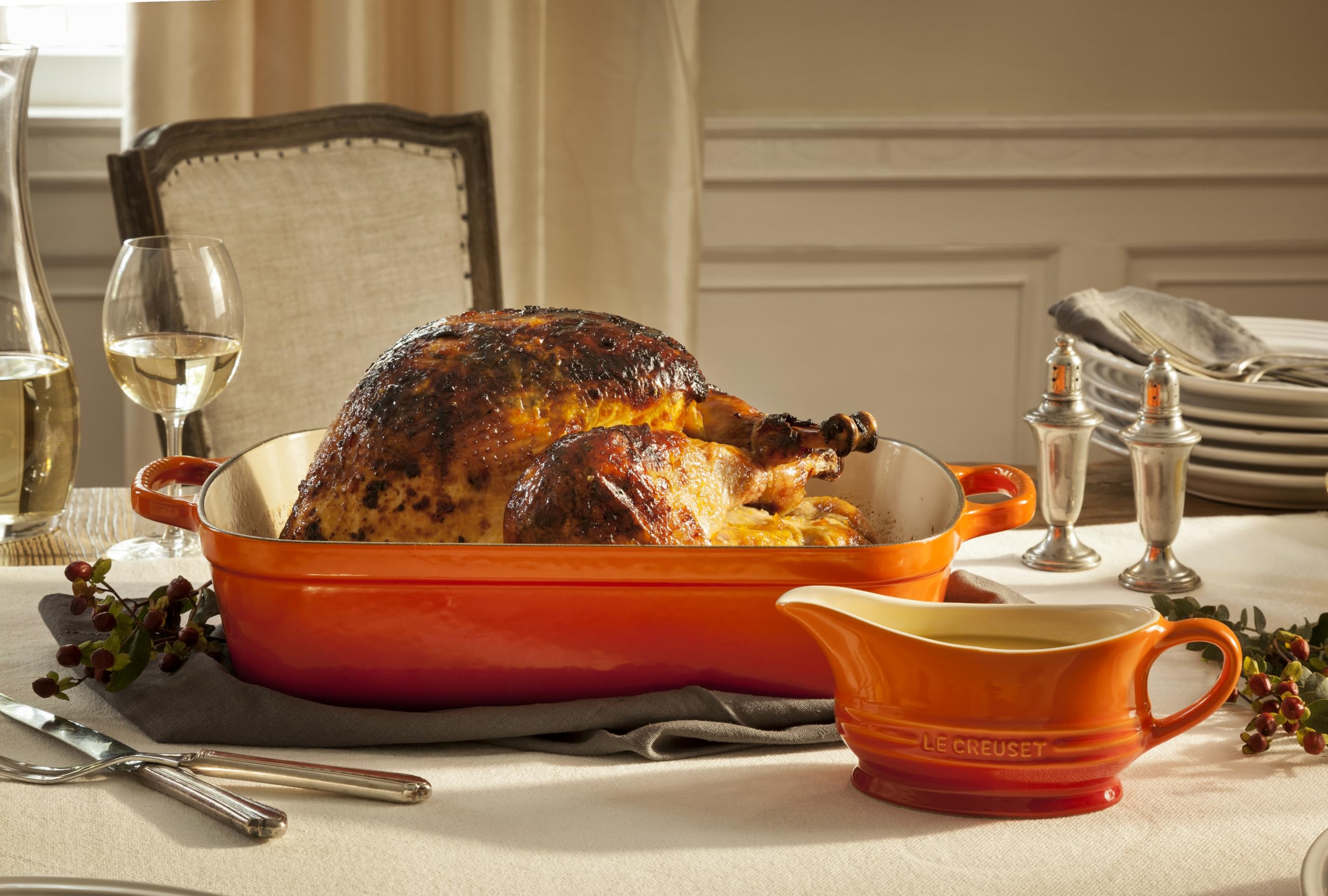 le-creuset-pirofila-rettangolare-evolution-in-ghisa-vetrificata-33-cm-arancio-4- image 5