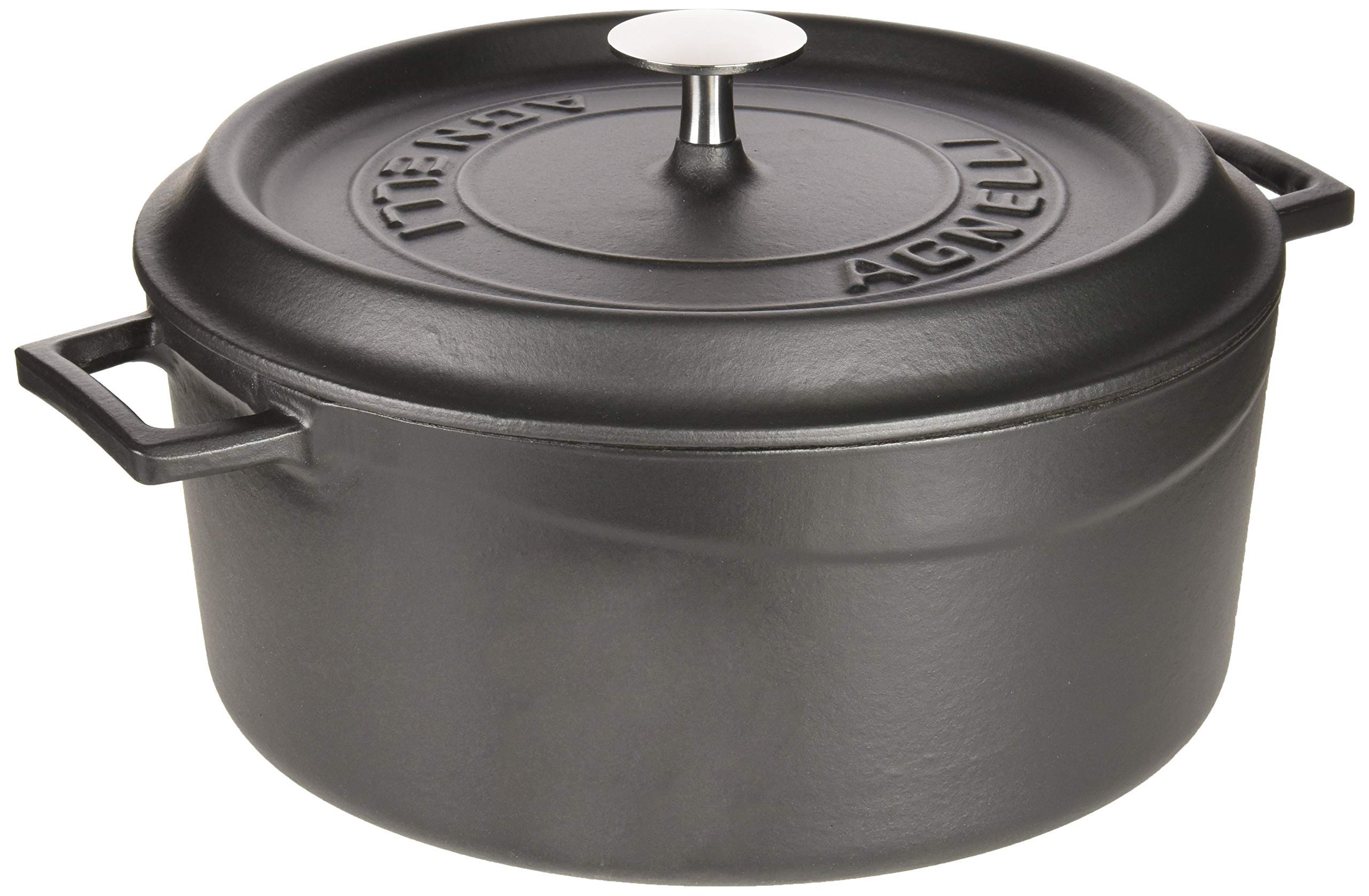 pentole-agnelli-slowcook-casseruola-in-ghisa-con-maniglie-e-coperchio-4-5-l-24-c image 1